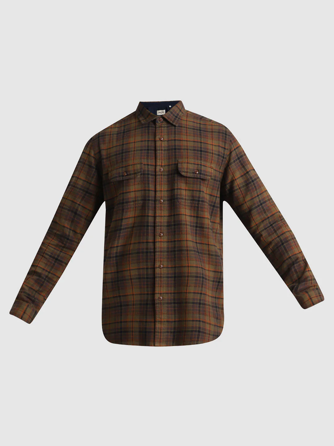 Green Check Print Full Sleeves Shirt - Image 7