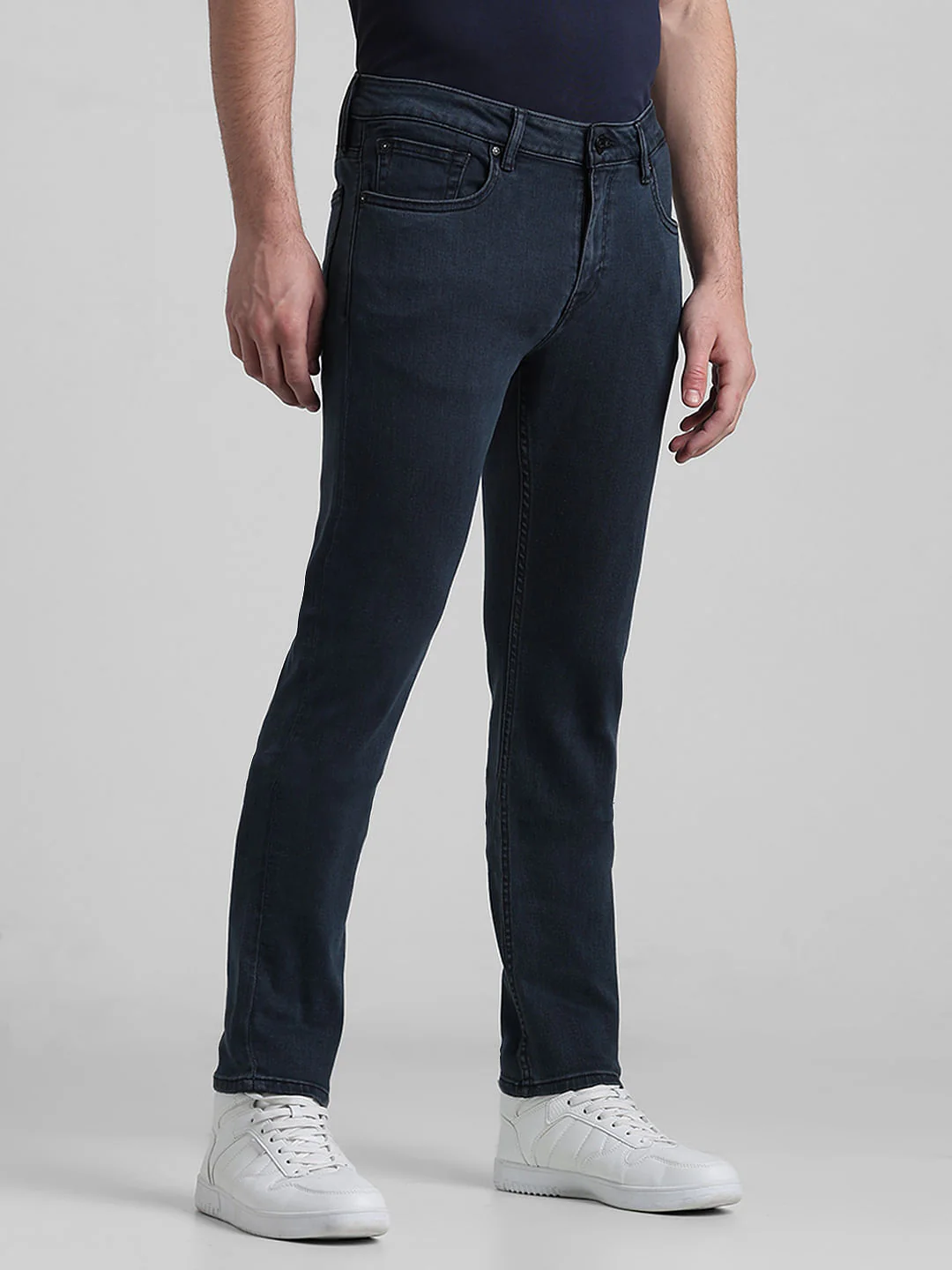 Dark Blue Low Rise GLENN Slim Fit Jeans - Image 2