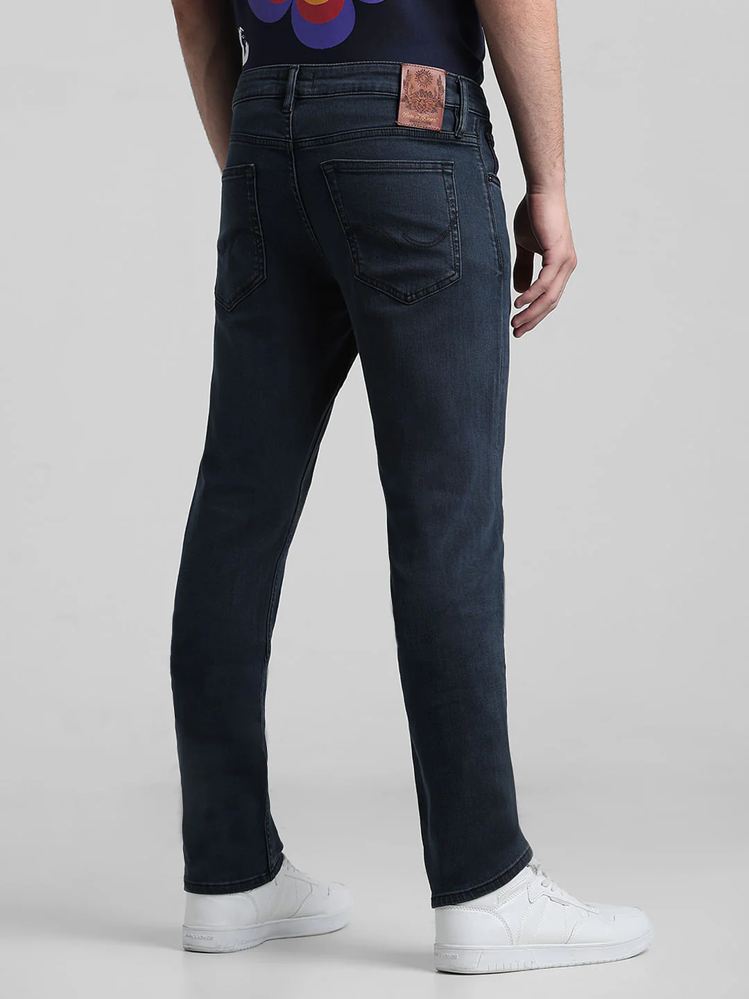 Dark Blue Low Rise GLENN Slim Fit Jeans - Image 3