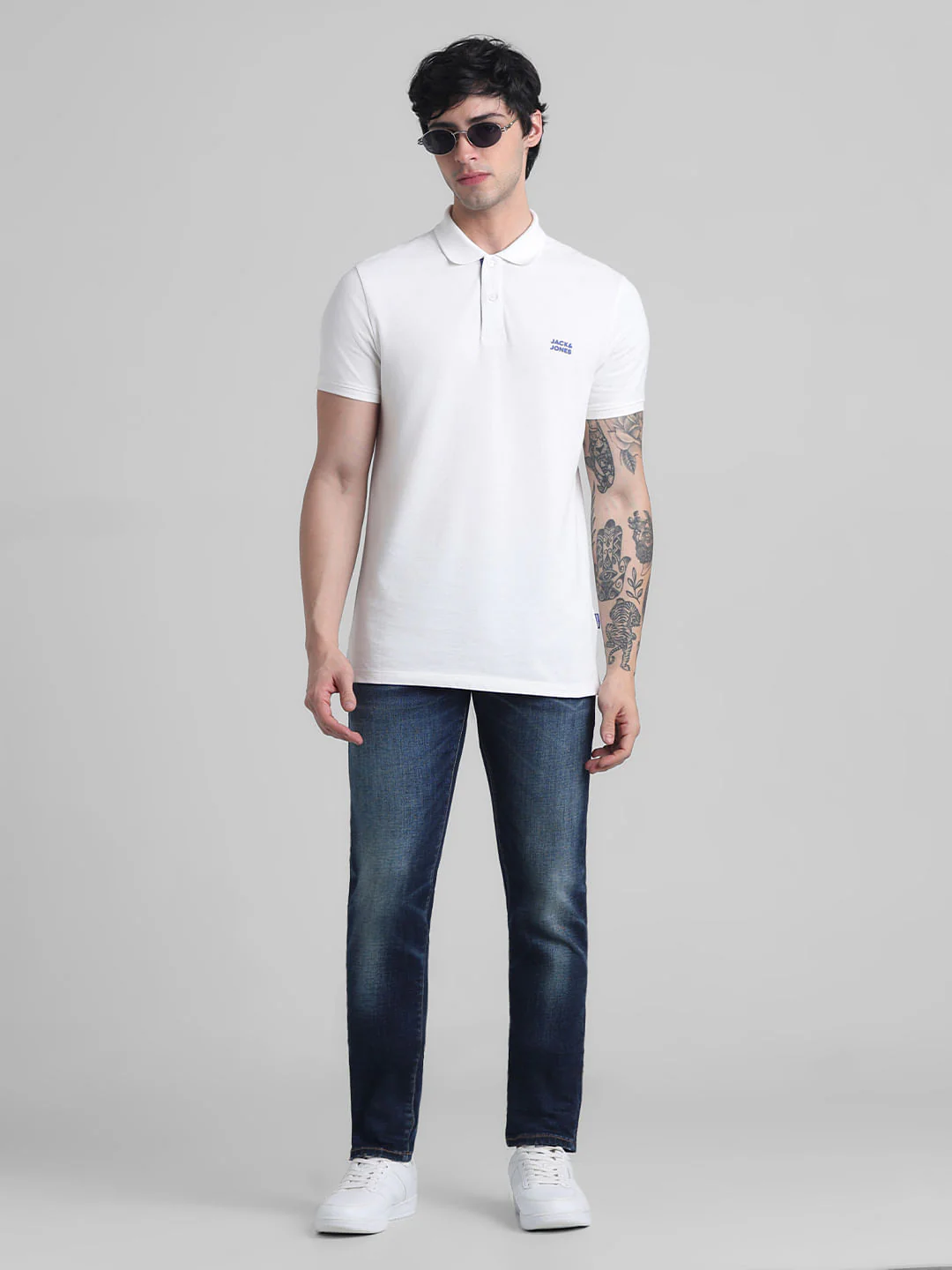 Dark Blue Low Rise Glenn Slim Fit Jeans - Image 5