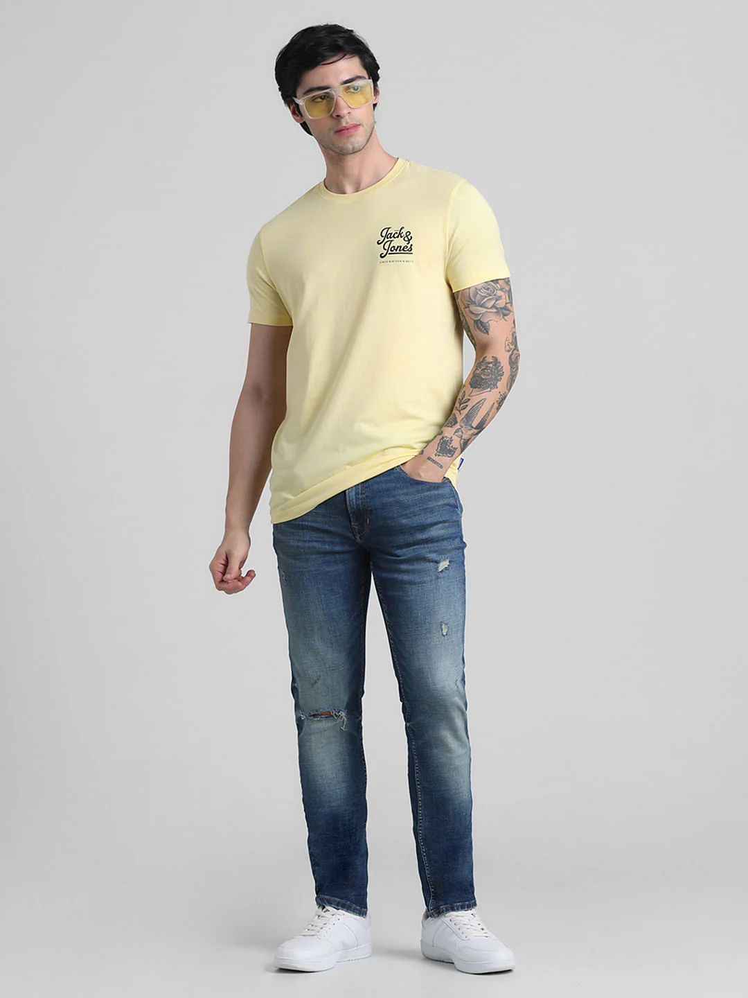 Dark Blue Low Rise Ben Skinny Jeans - Image 6