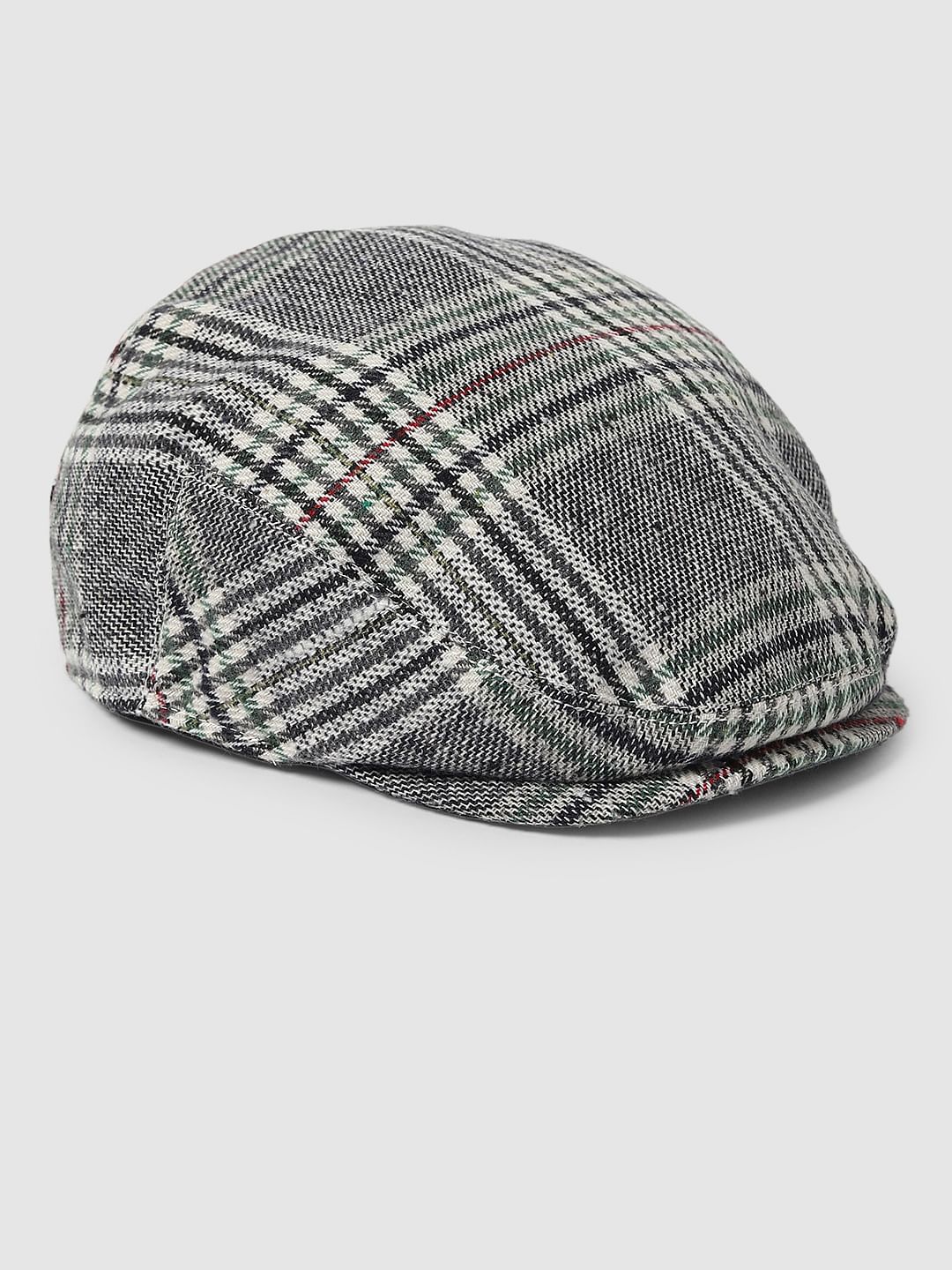 Grey Check Cap - Image 4