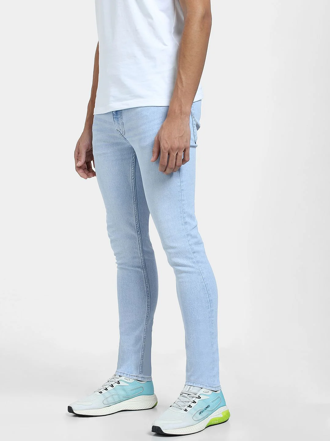Light Blue Low Rise Liam Skinny Jeans - Image 3