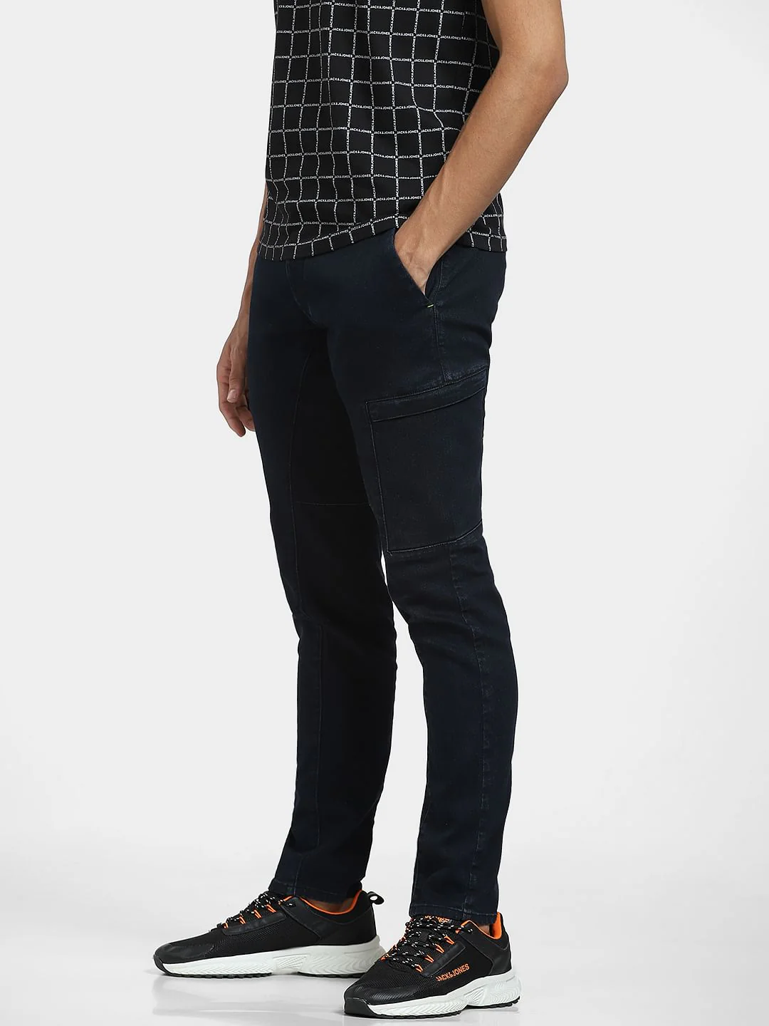 Dark Blue Low Rise Simon Anti Fit Jeans - Image 3