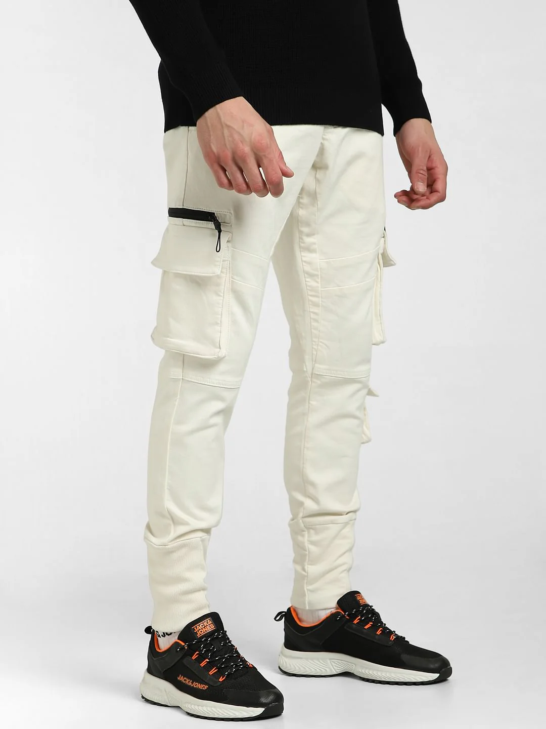 White Low Rise Simon Anti Fit Jeans - Image 3