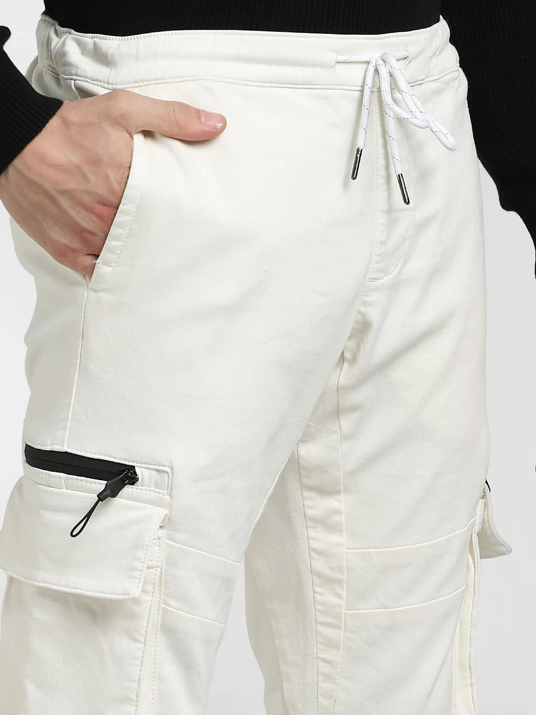 White Low Rise Simon Anti Fit Jeans - Image 5