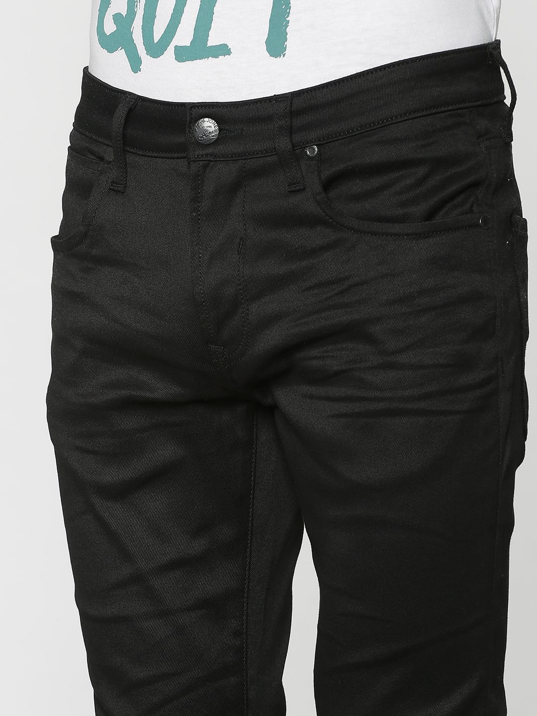 Black Ben Low Rise Skinny Fit Jeans - Image 4