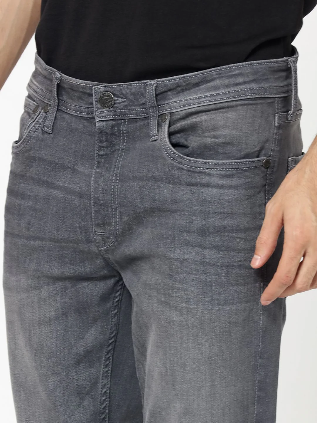 Grey Ben Skinny Fit Jeans - Image 7