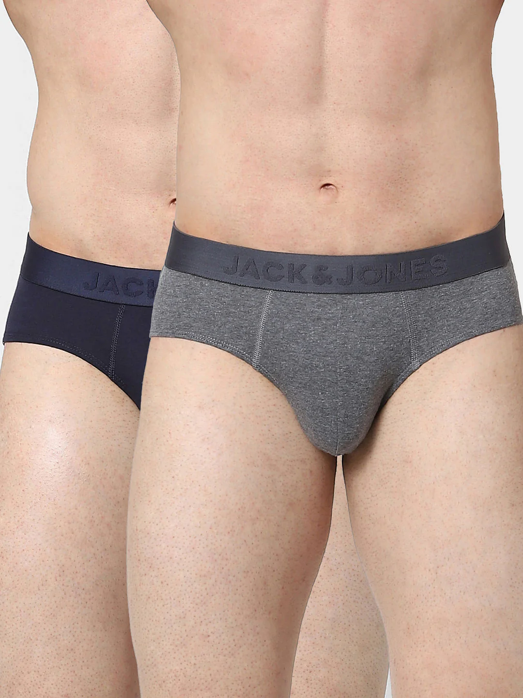 Pack of 2 Navy Blue & Grey Briefs