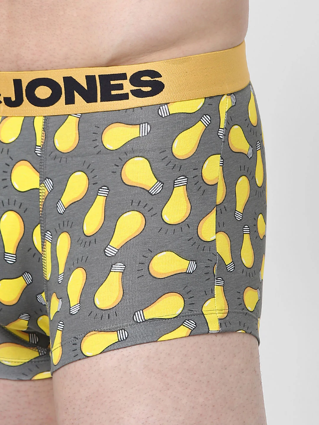 Grey Graphic Print Trunks - Image 4