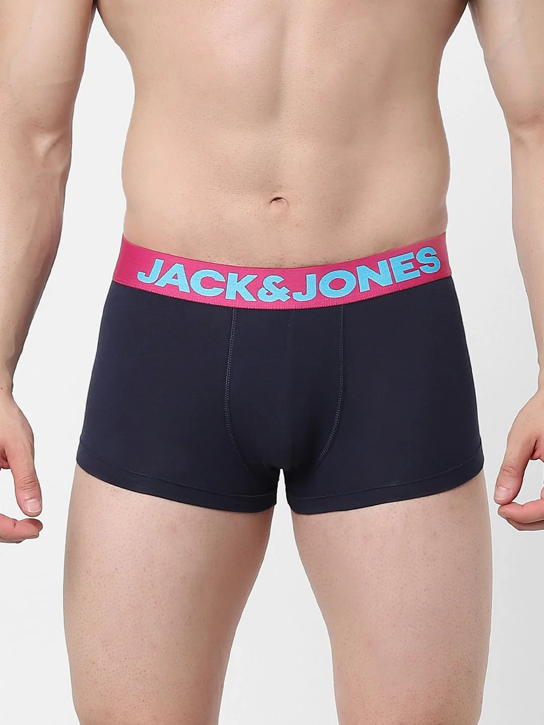 Pack of 2 Black & Dark Grey Logo Print Trunks - Image 2