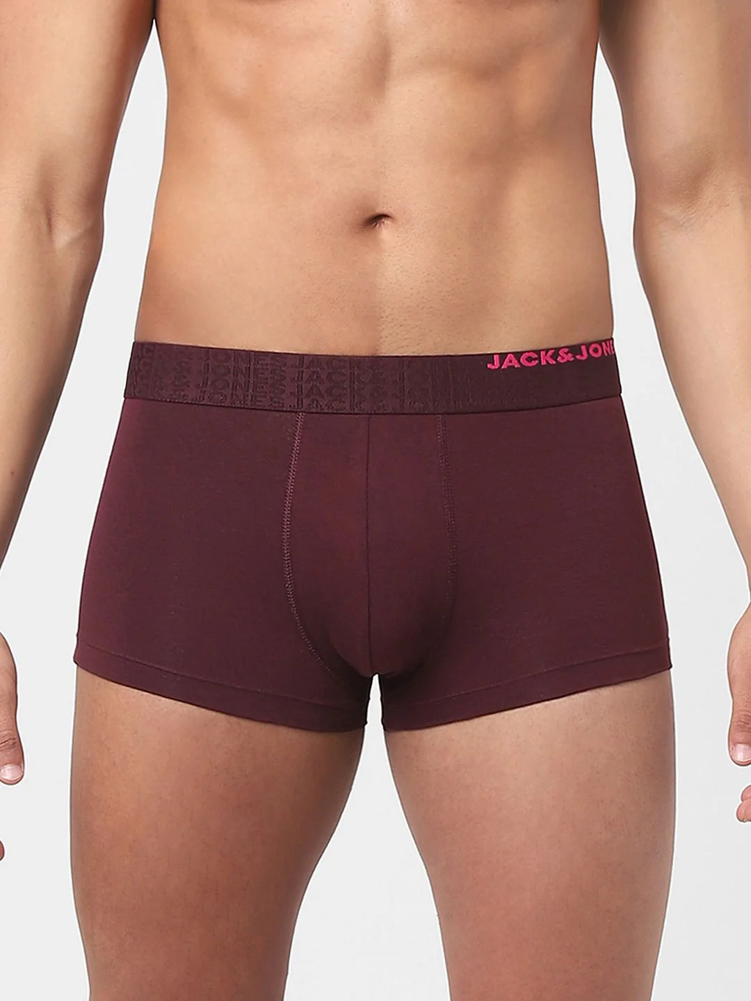 Pack Of 2 Grey & Maroon Trunks - Image 2
