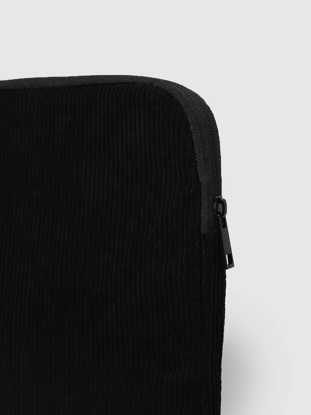 Black Corduroy Laptop Sleeve - Image 5