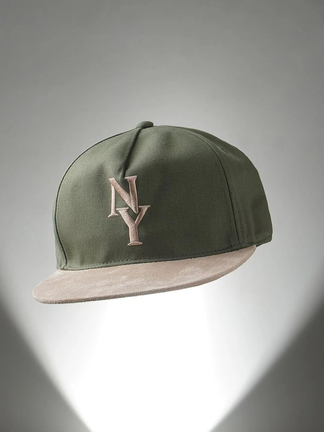 Green Suede Baseball Cap
