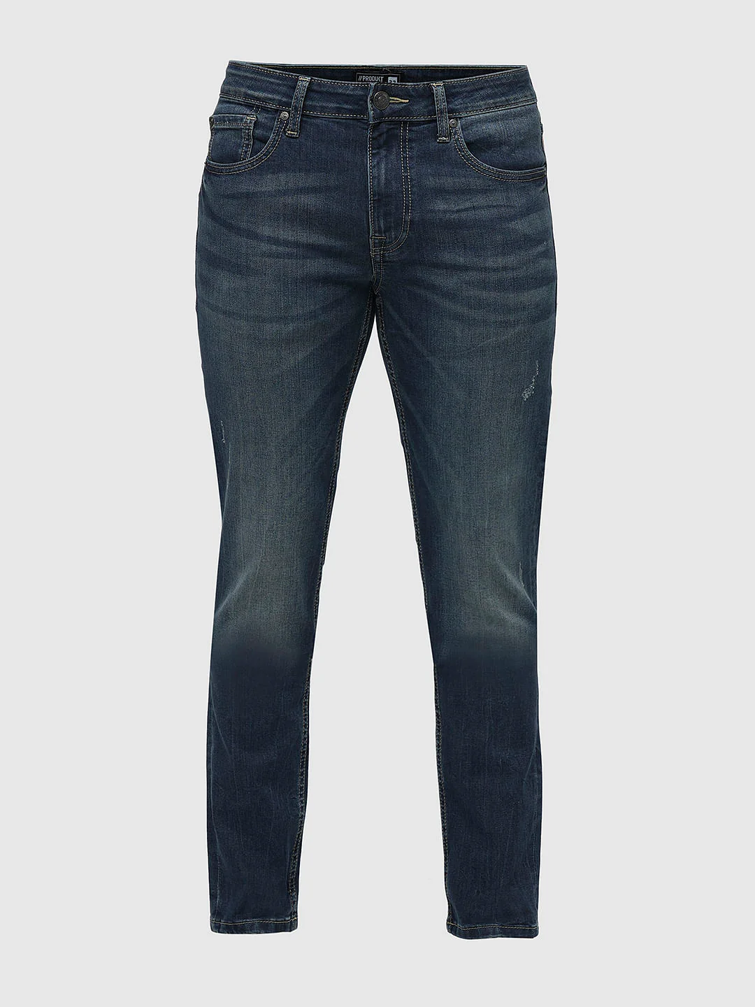 PRODUKT by JACK&JONES Dark Blue Mid Rise Slim Jeans - Image 7