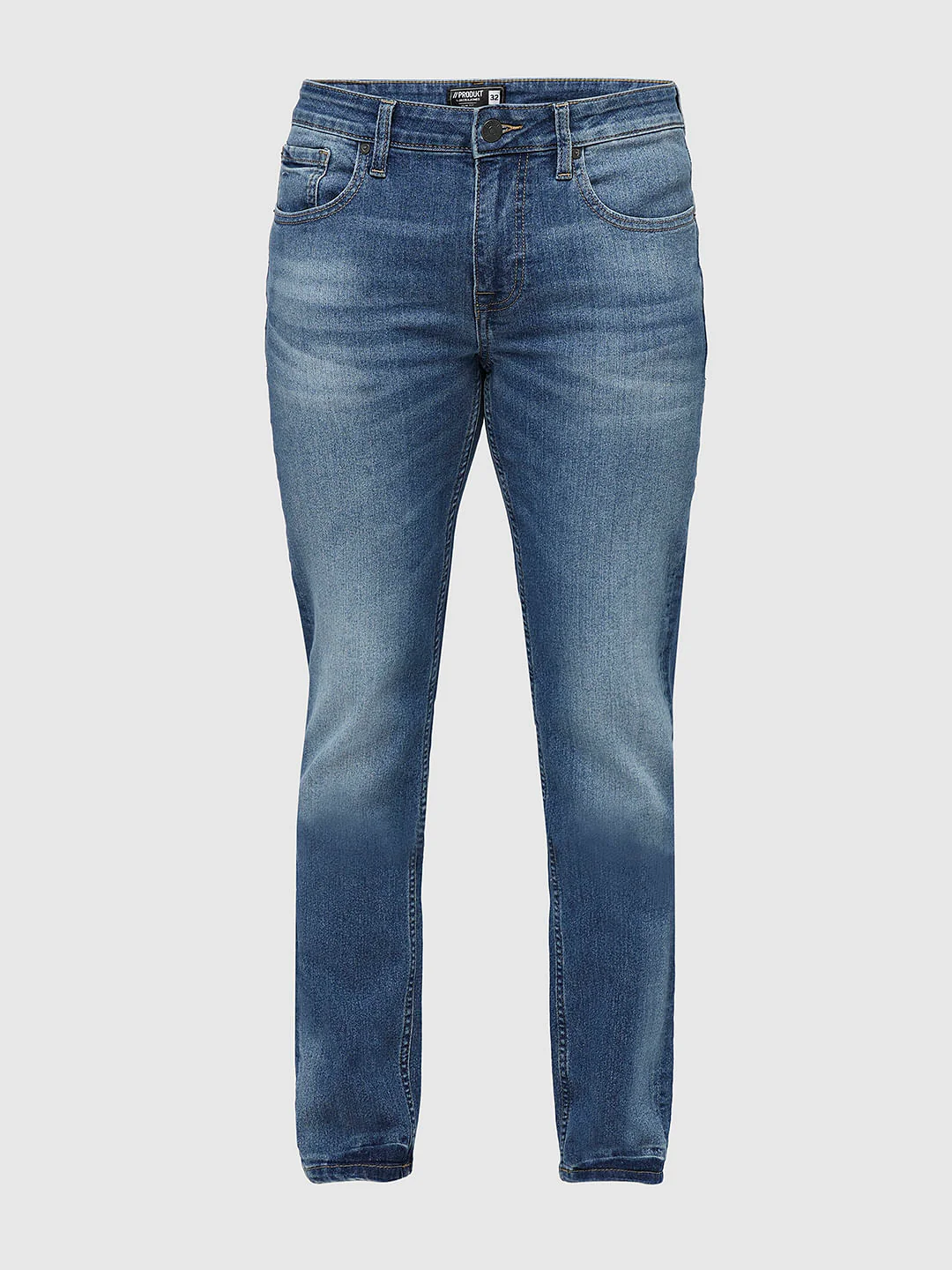PRODUKT by JACK&JONES Blue Mid Rise Slim Jeans - Image 7