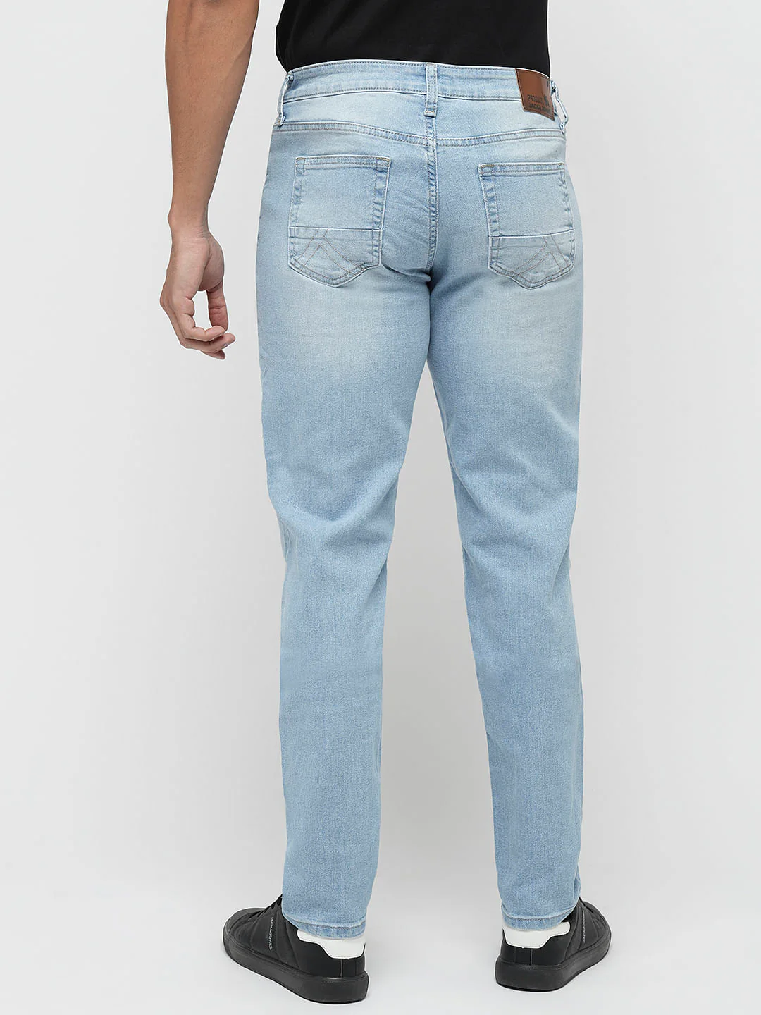 PRODUKT by JACK&JONES Light Blue Mid Rise Slim Jeans - Image 4