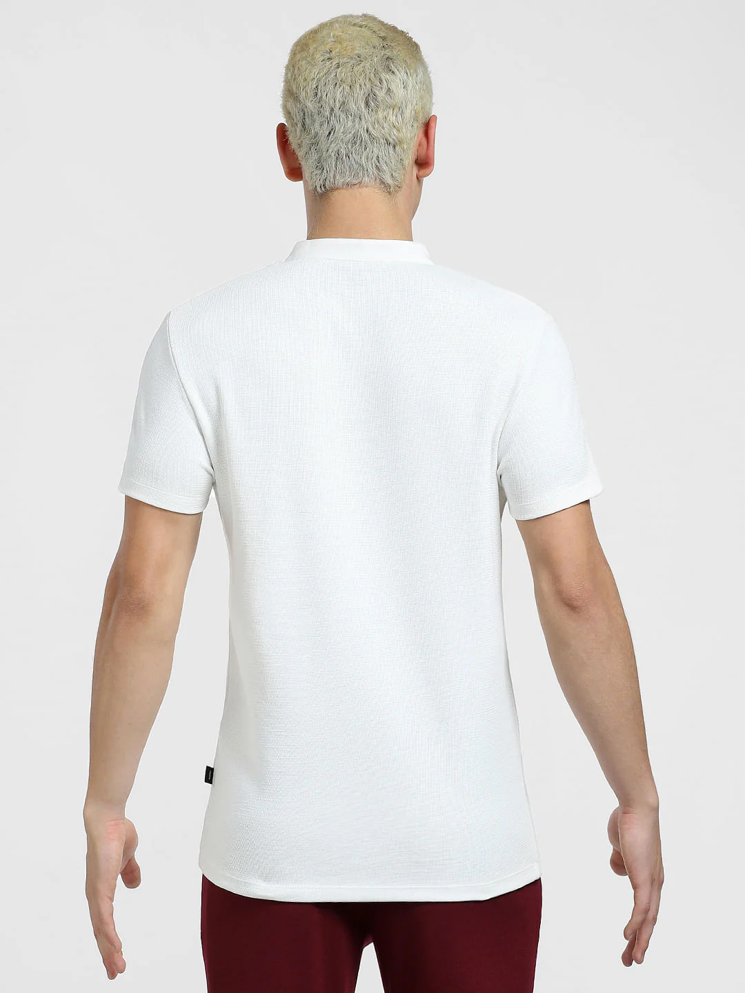White Henley T-shirt - Image 8