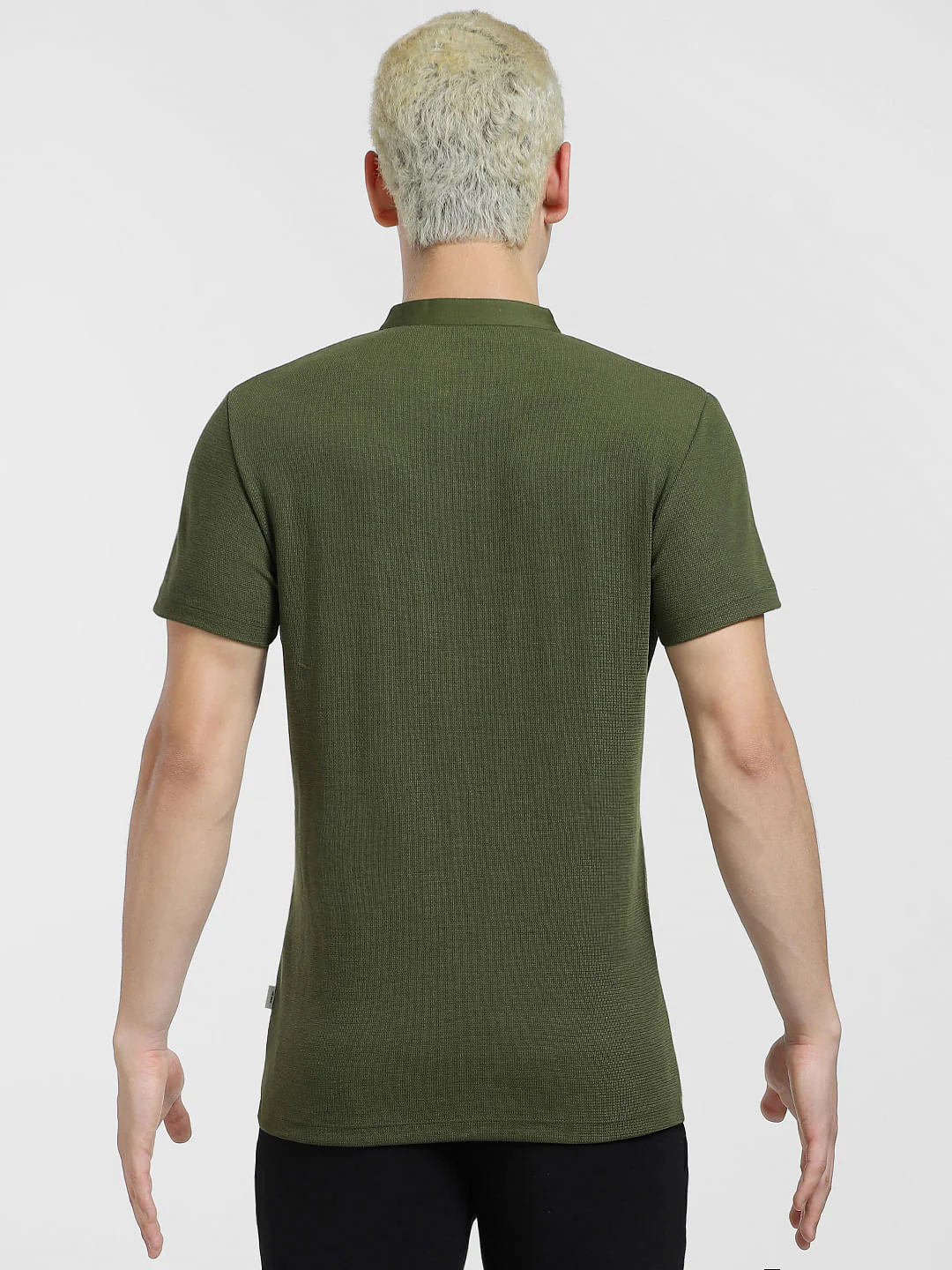 Dark Green Henley T-shirt - Image 8