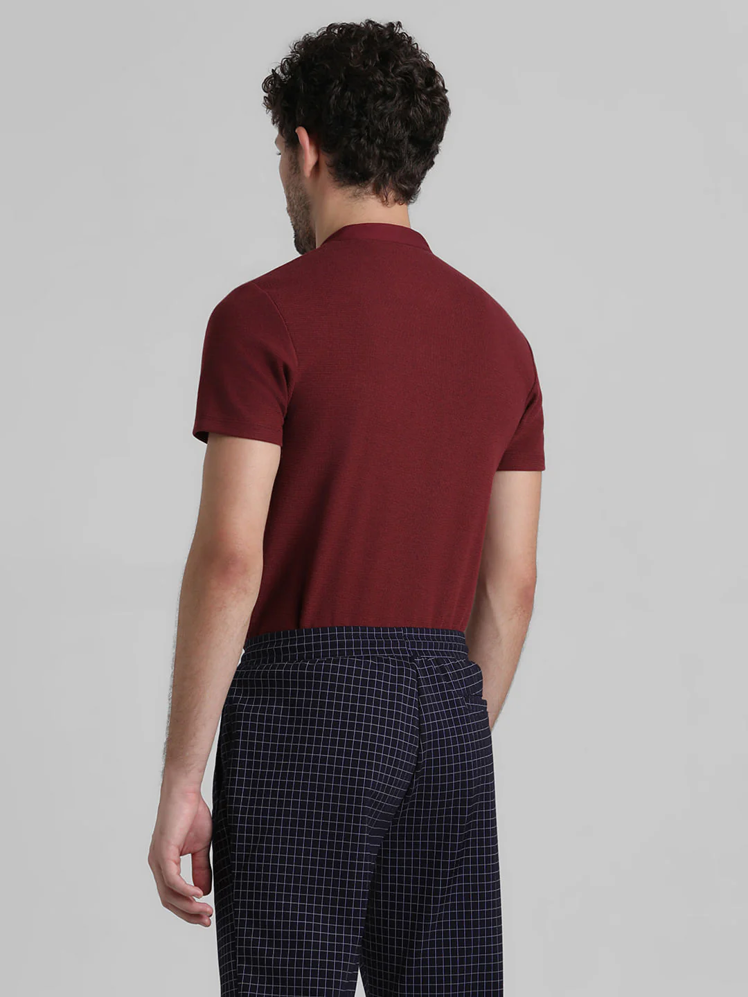 Red Henley T-shirt - Image 4