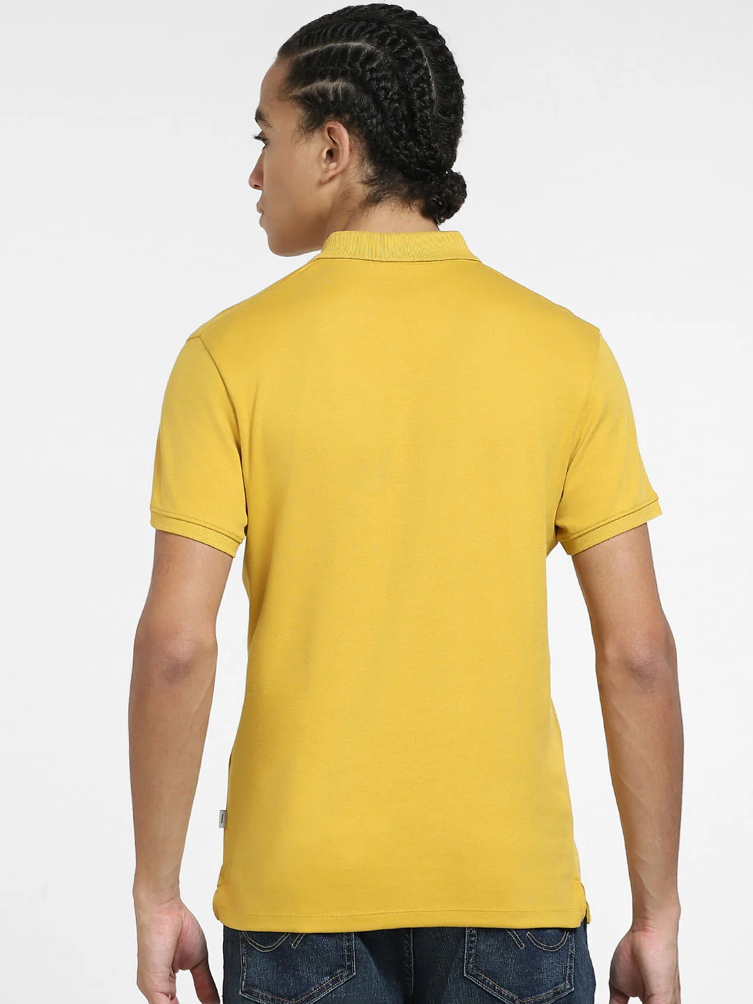 Yellow Polo Neck T-shirt - Image 4