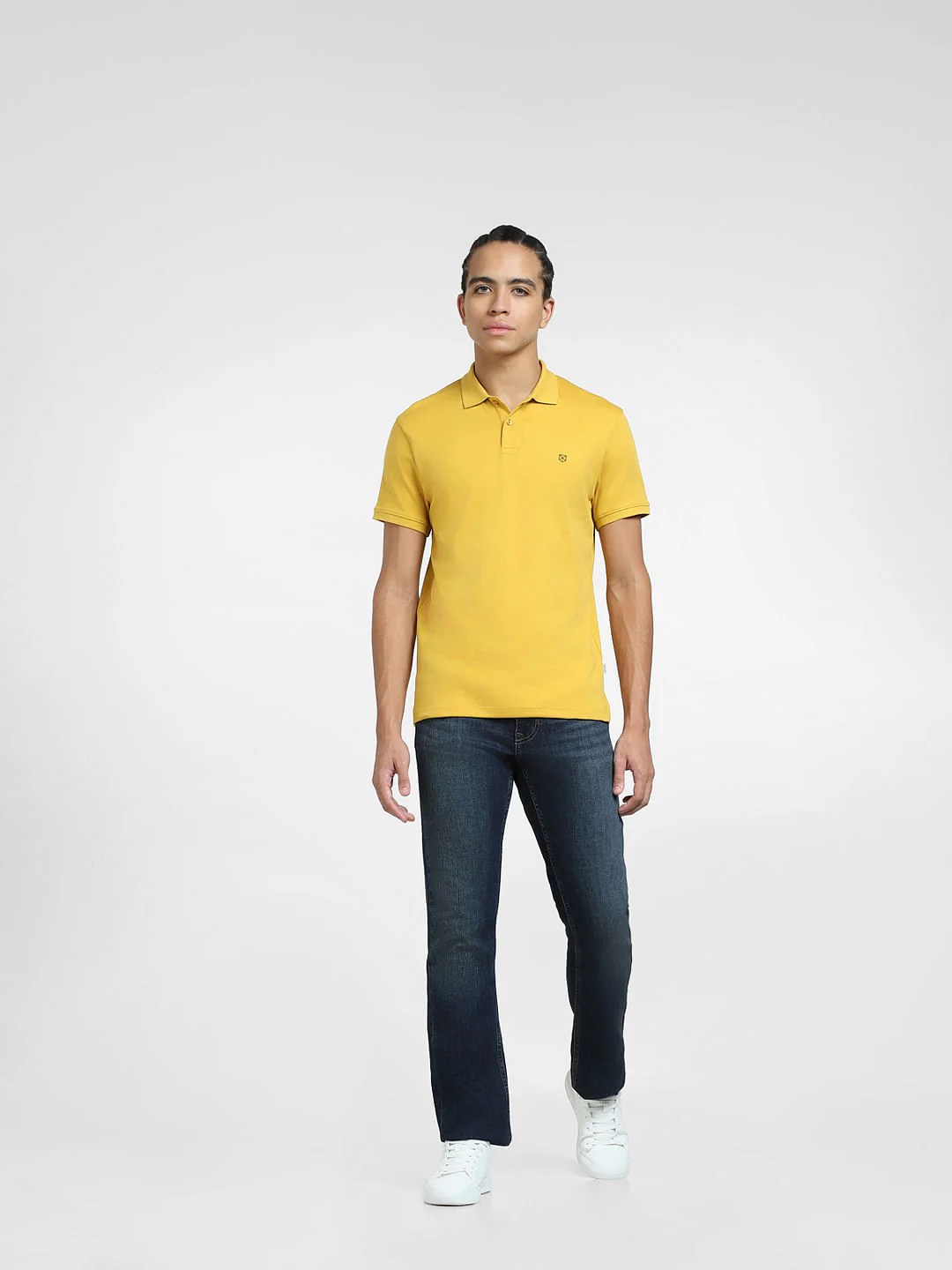 Yellow Polo Neck T-shirt - Image 6