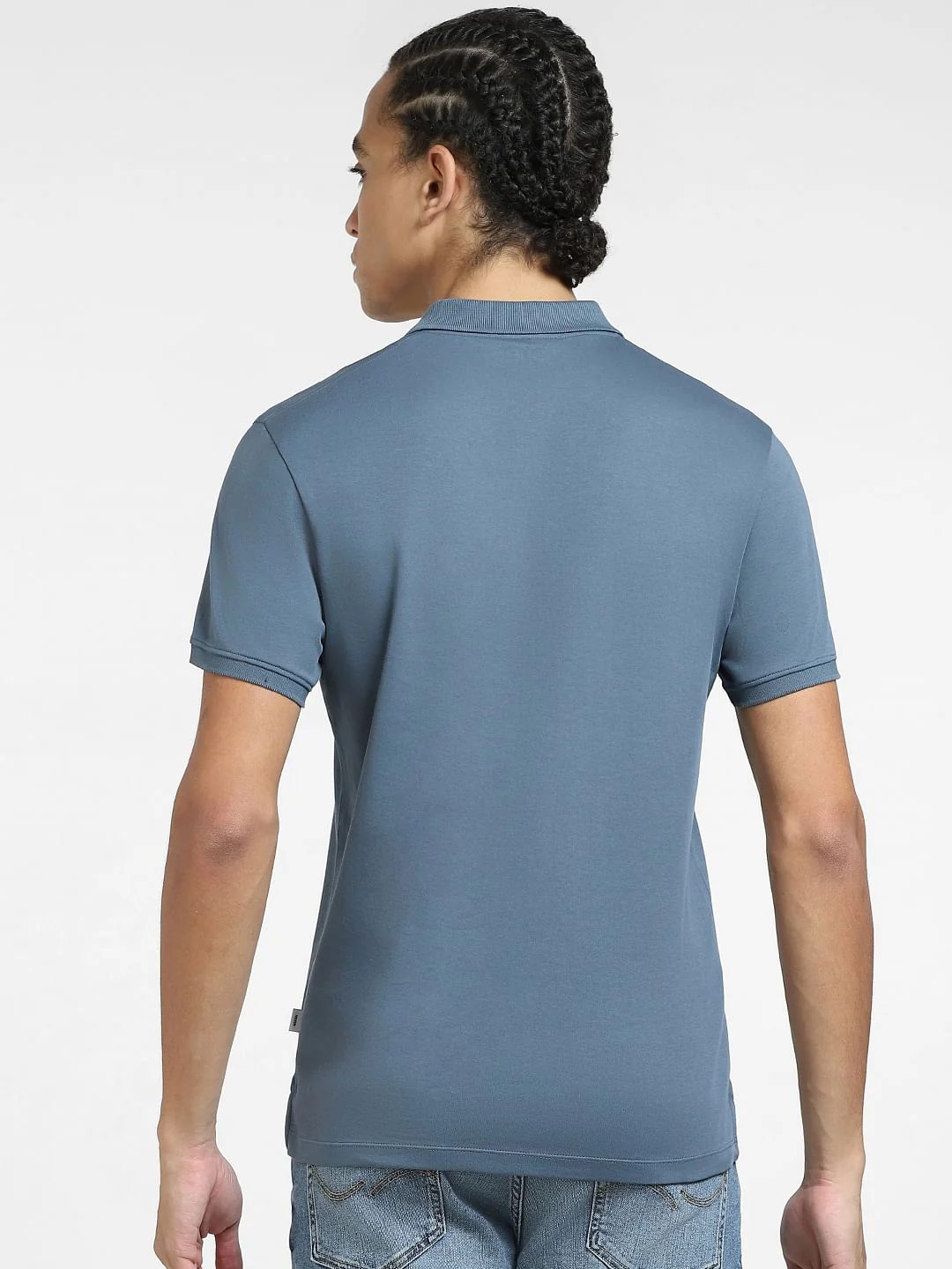 Grey Polo Neck T-shirt - Image 4