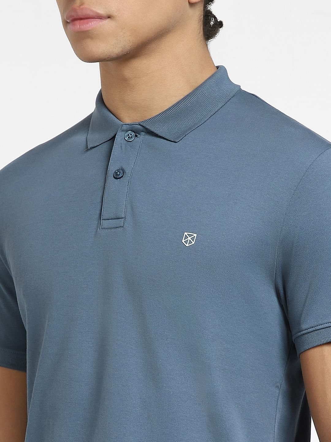 Grey Polo Neck T-shirt - Image 5