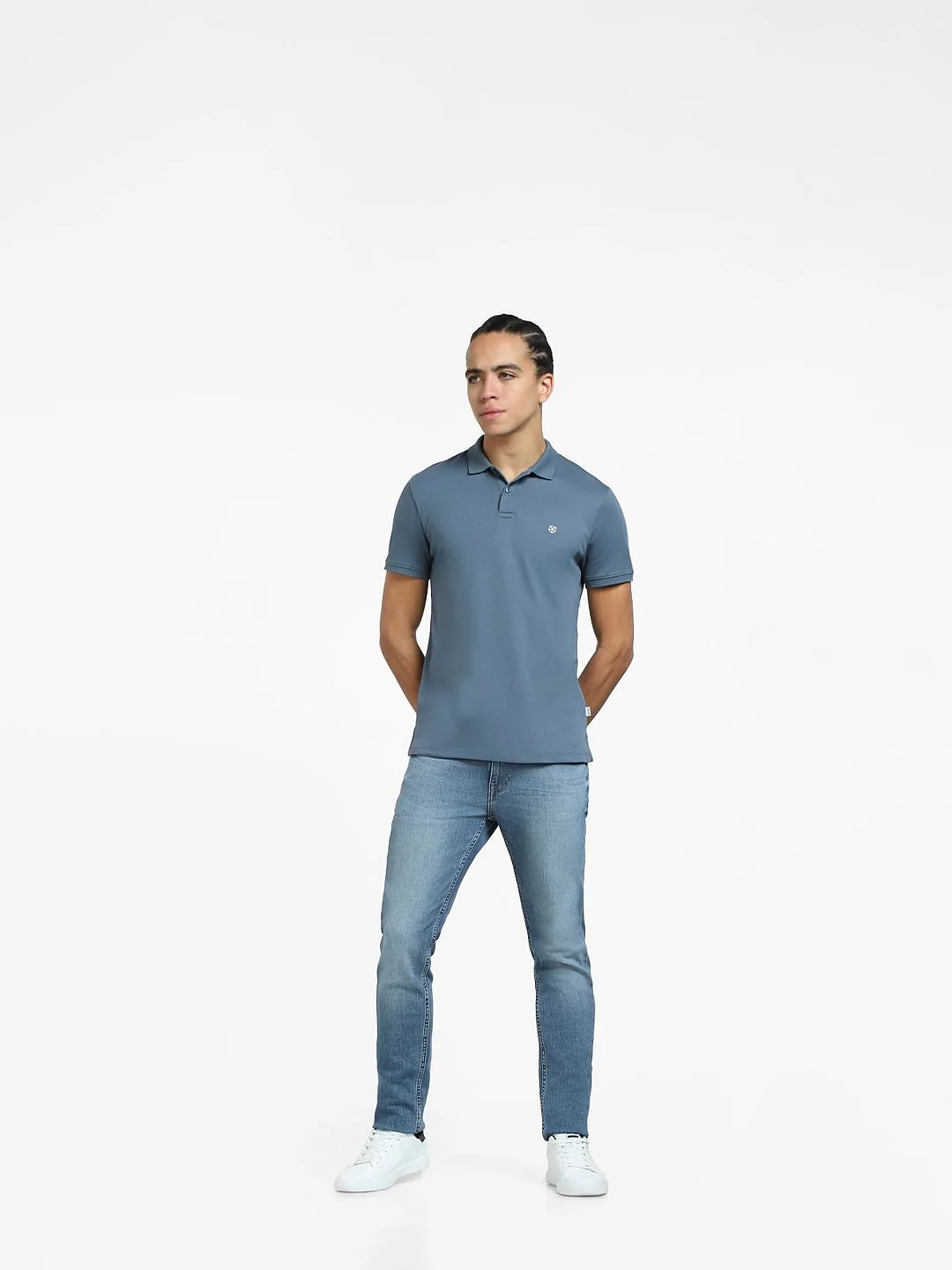 Grey Polo Neck T-shirt - Image 6