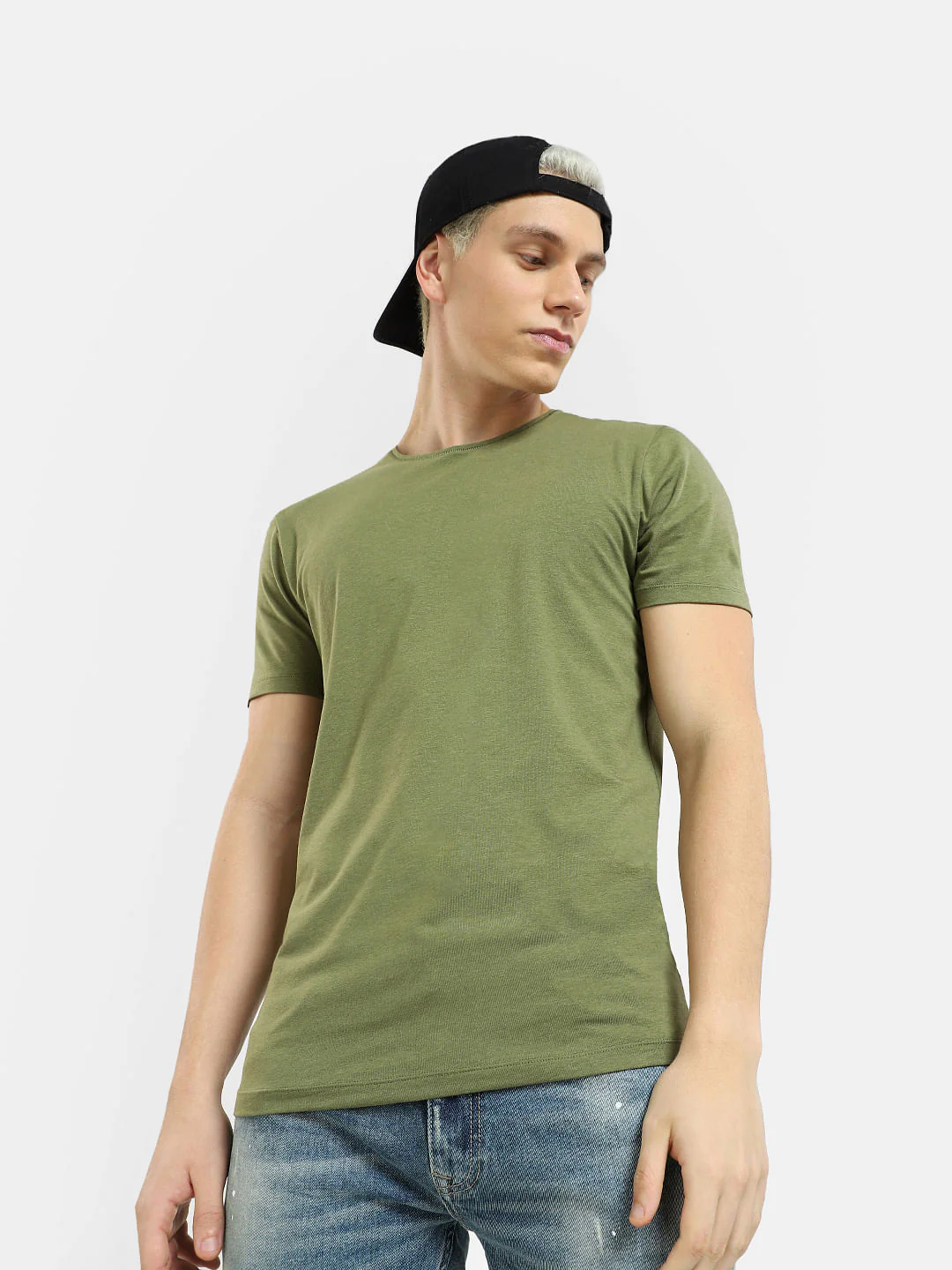 Green Crew Neck T-shirt