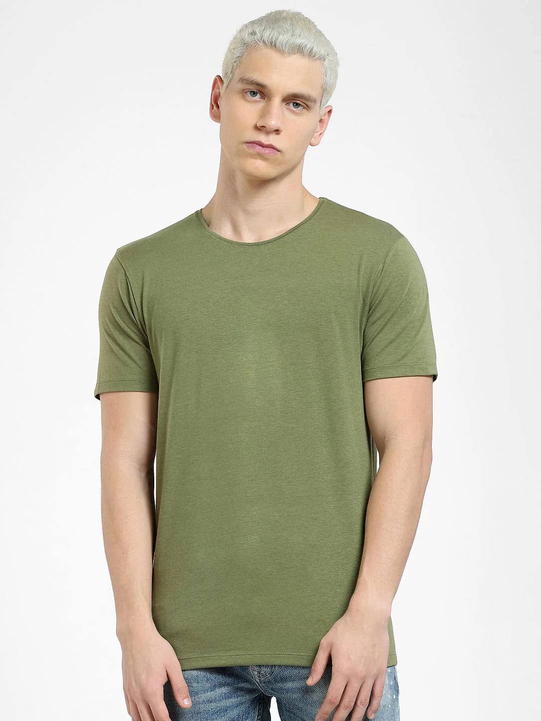Green Crew Neck T-shirt - Image 2