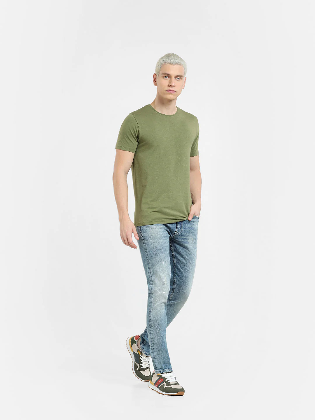 Green Crew Neck T-shirt - Image 6