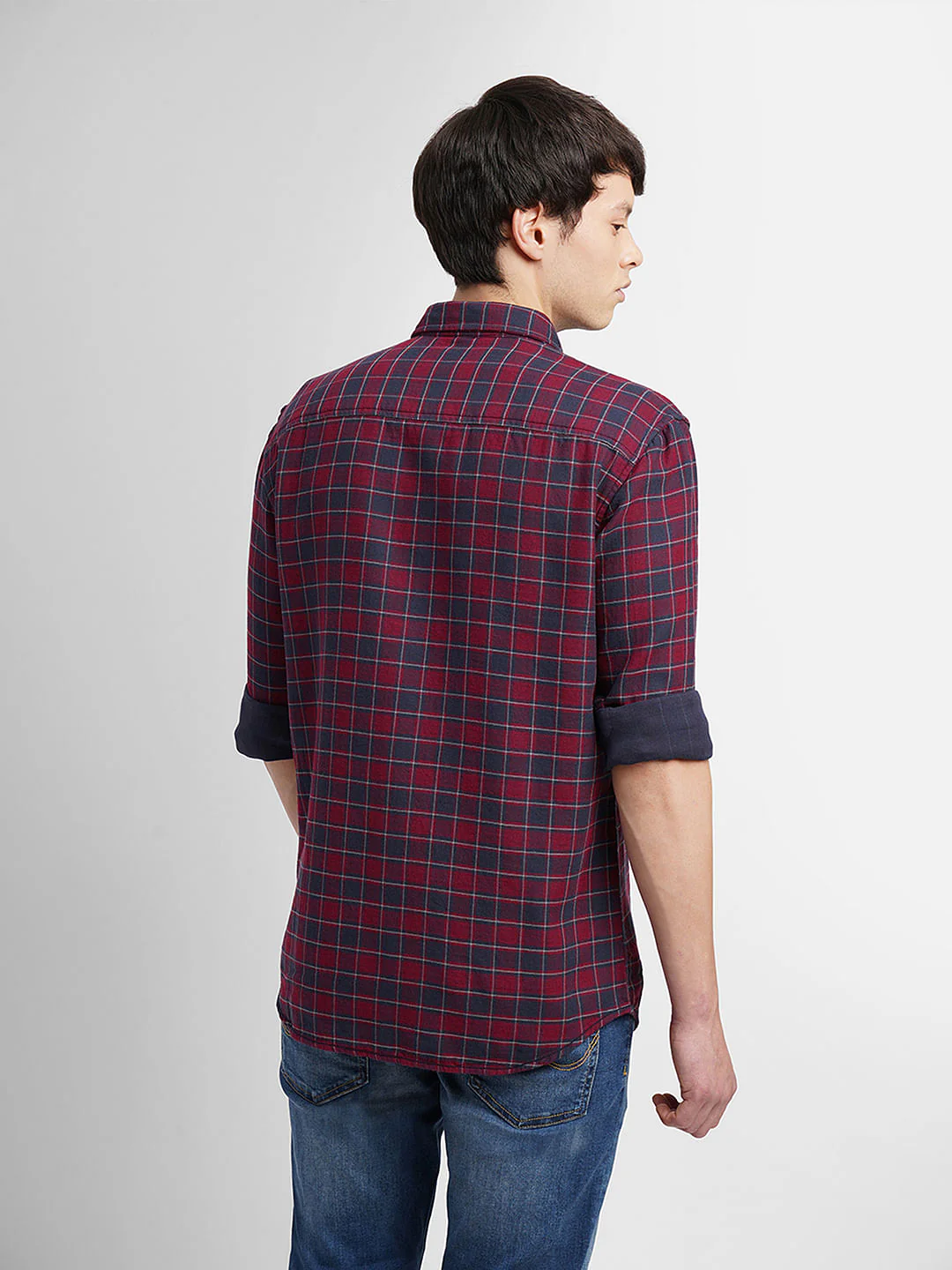 Red Check Full Sleeves Shirt - Image 4