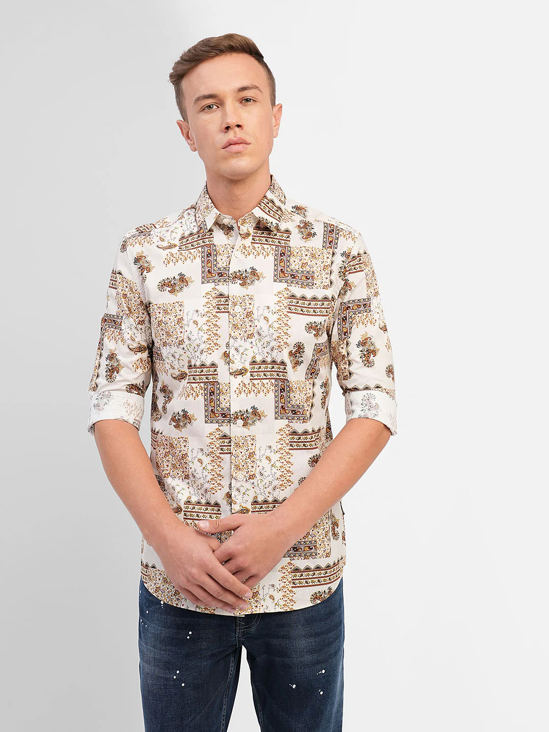 Off-White All Over Print Full Sleeves Shirt - Image 2