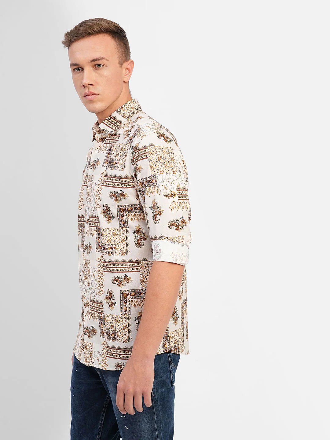 Off-White All Over Print Full Sleeves Shirt - Image 3