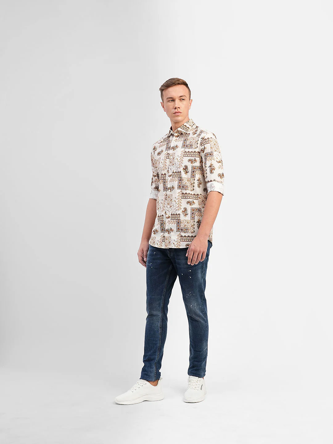 Off-White All Over Print Full Sleeves Shirt - Image 6