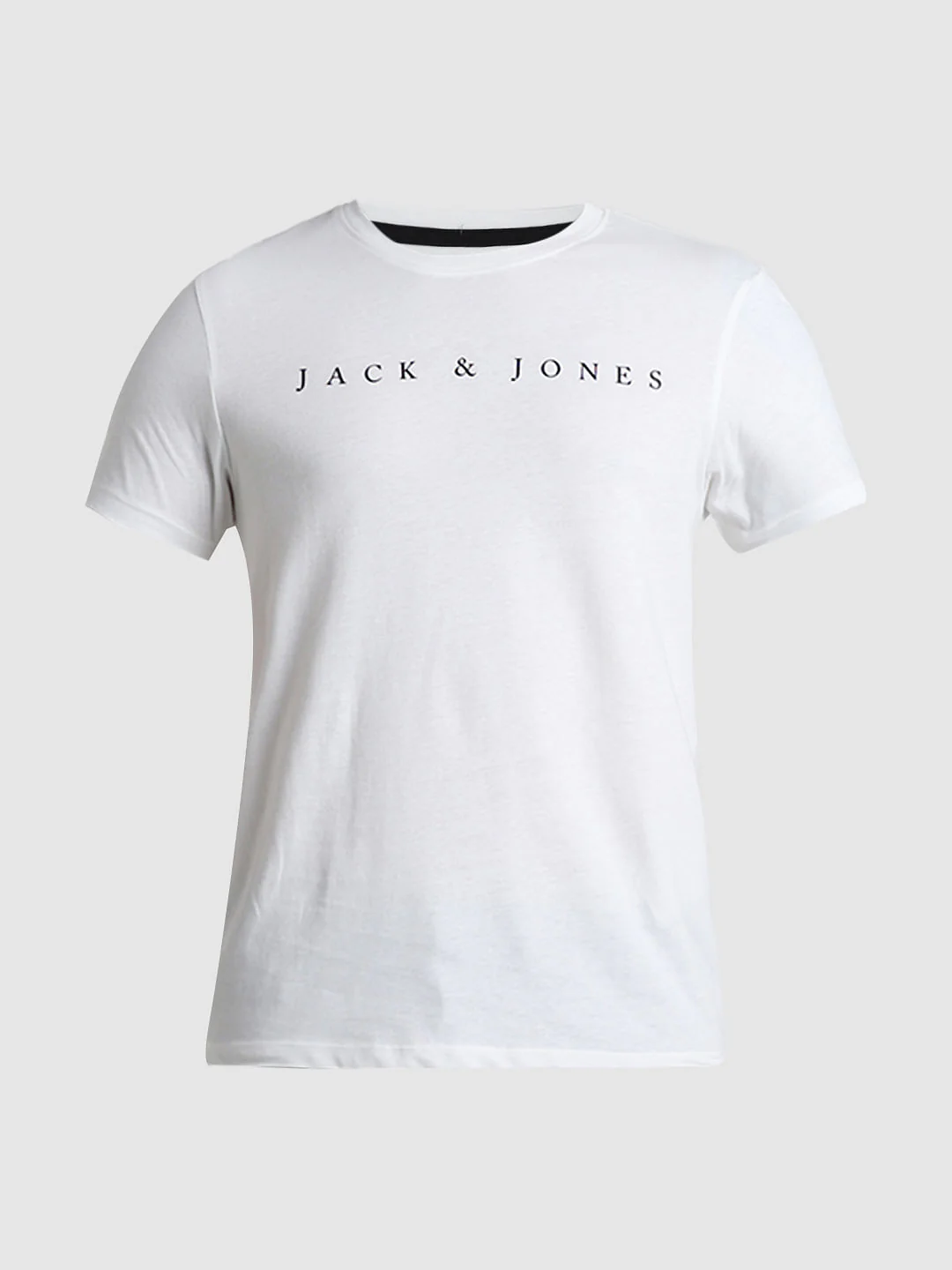 White Logo Text Crew Neck T-shirt - Image 7