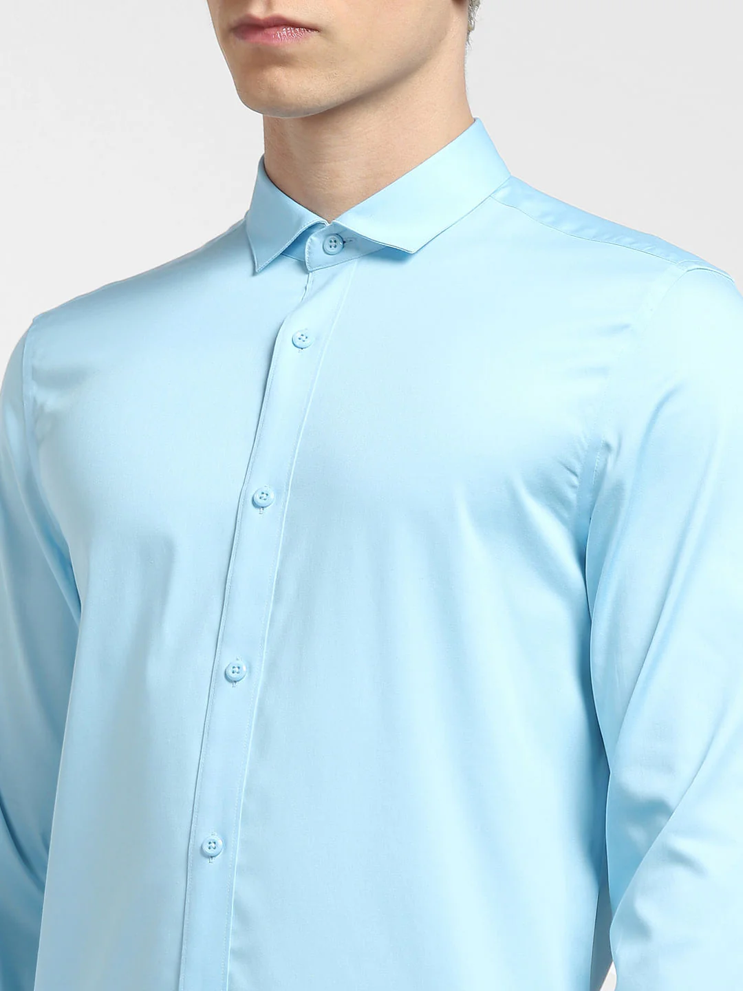 Sky Blue Full Sleeves Shirt - Image 5