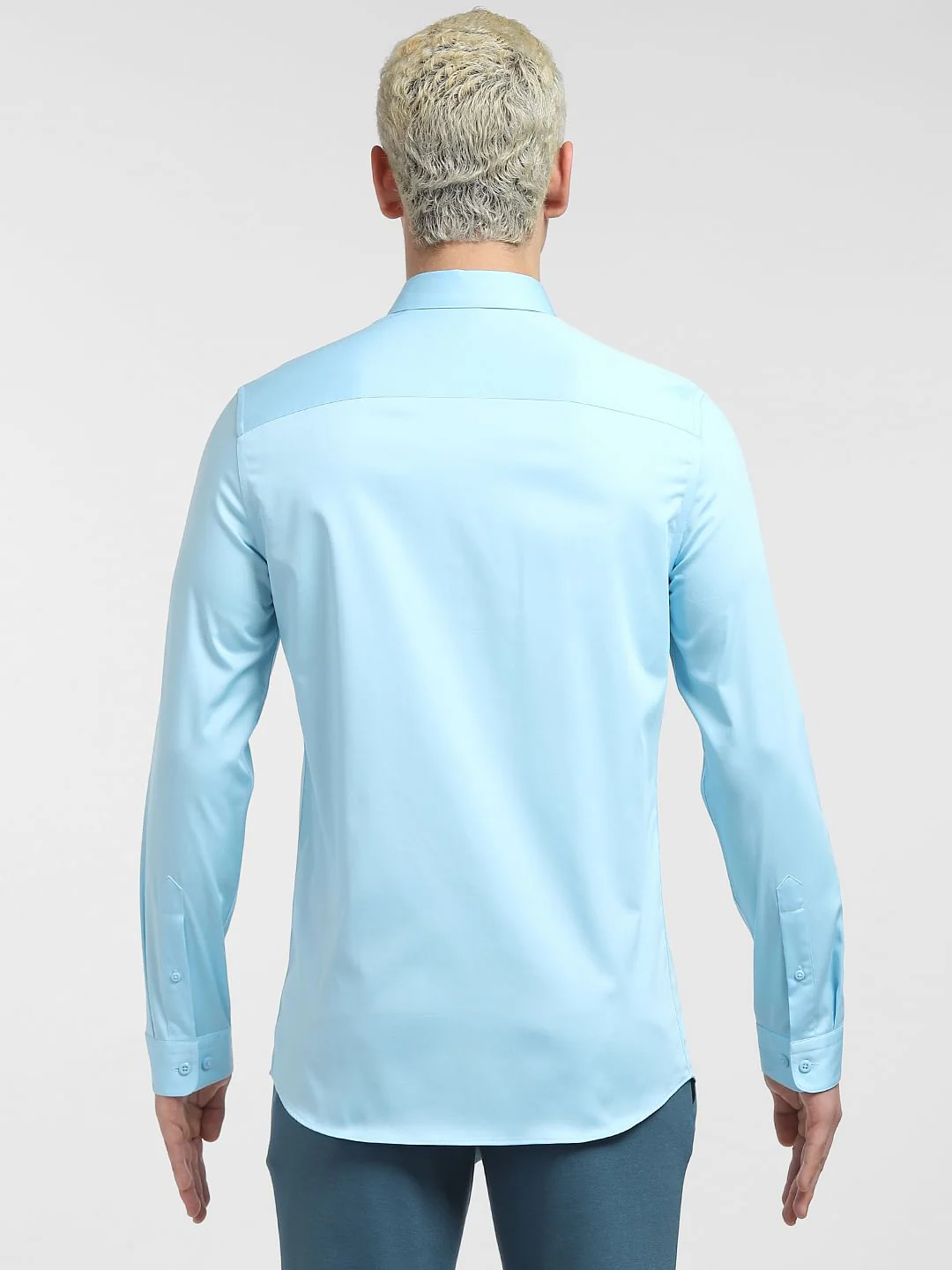 Sky Blue Full Sleeves Shirt - Image 8