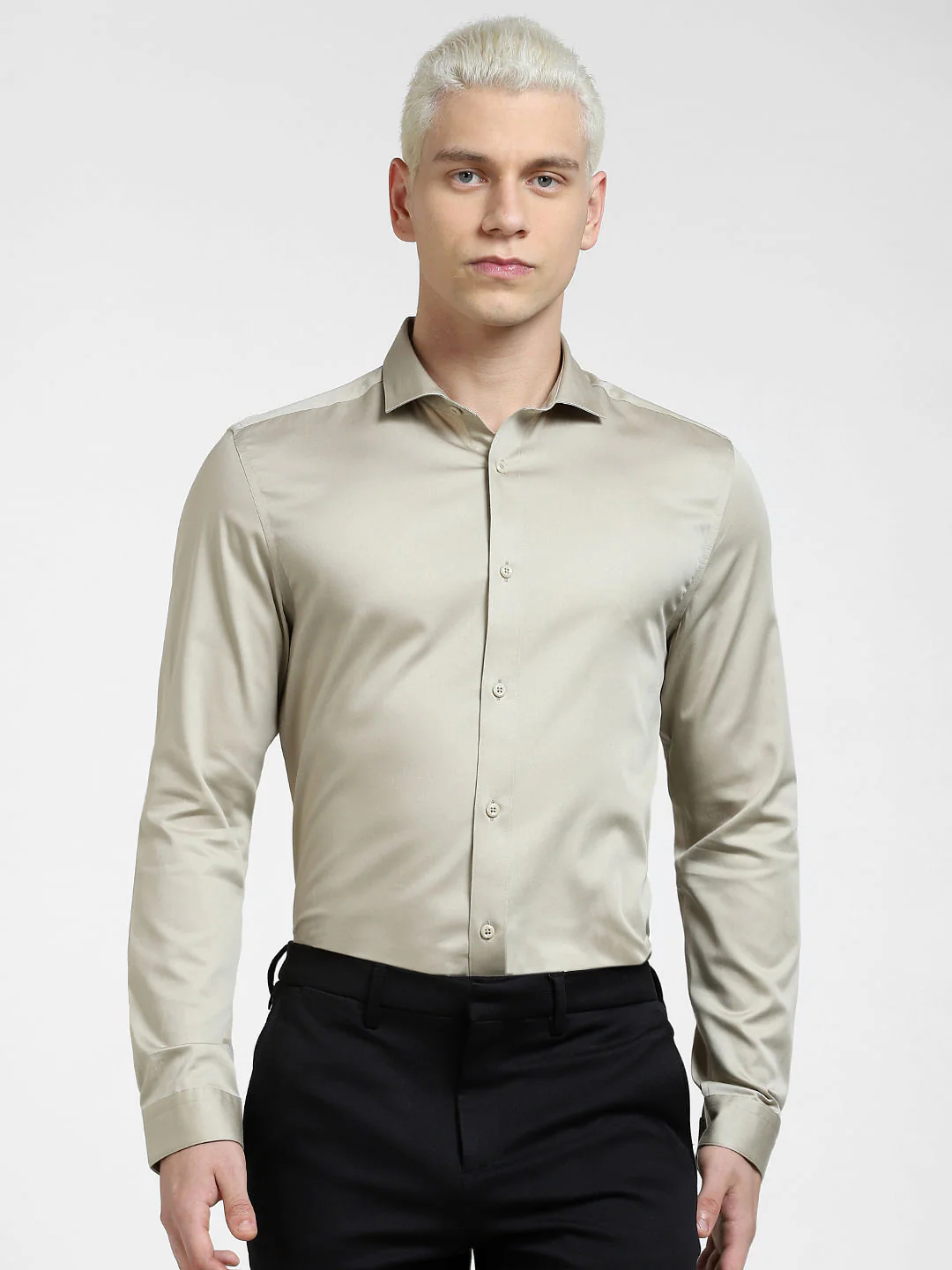 Light Brown Full Sleeves Shirt - Image 2