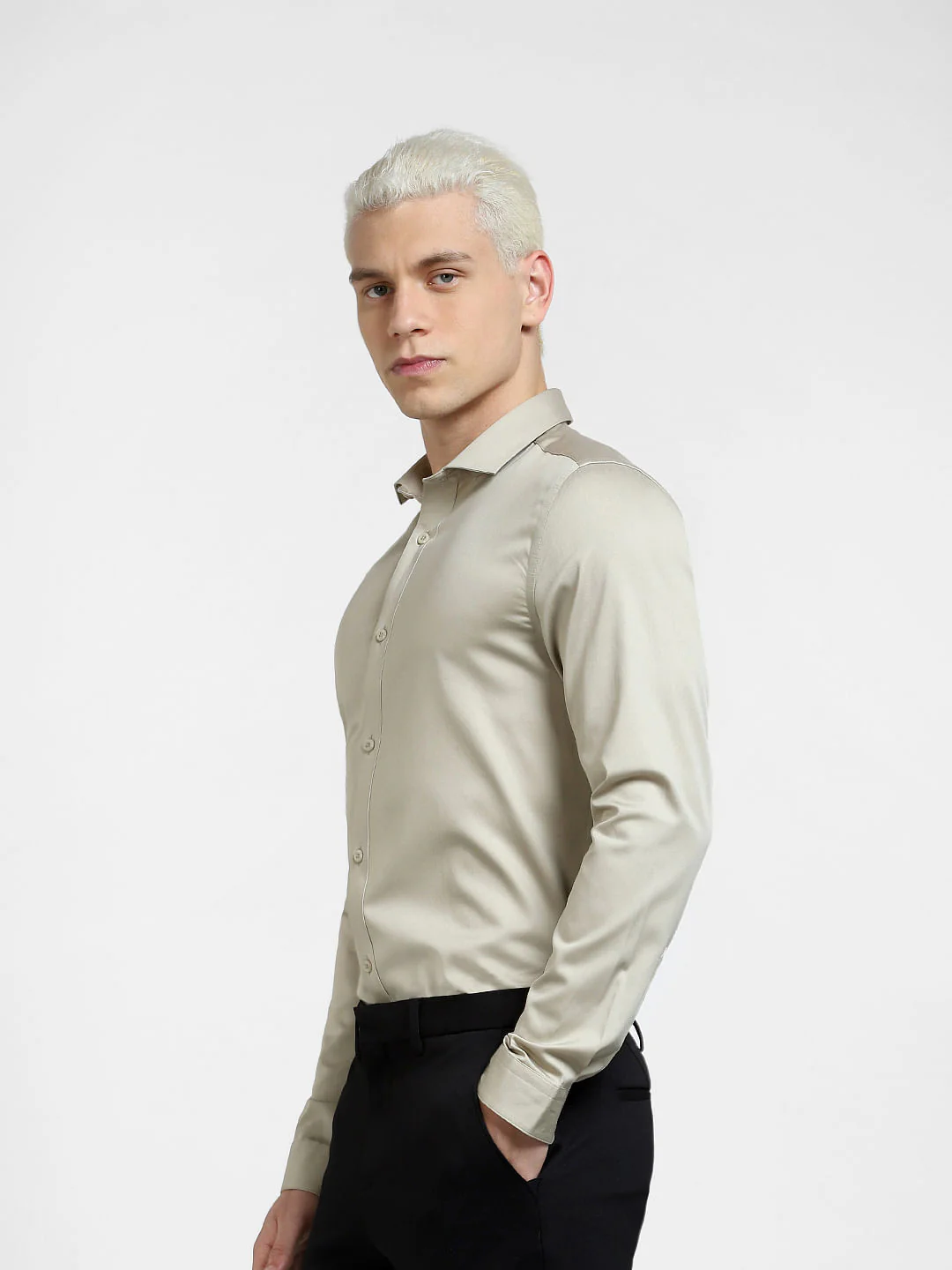 Light Brown Full Sleeves Shirt - Image 3