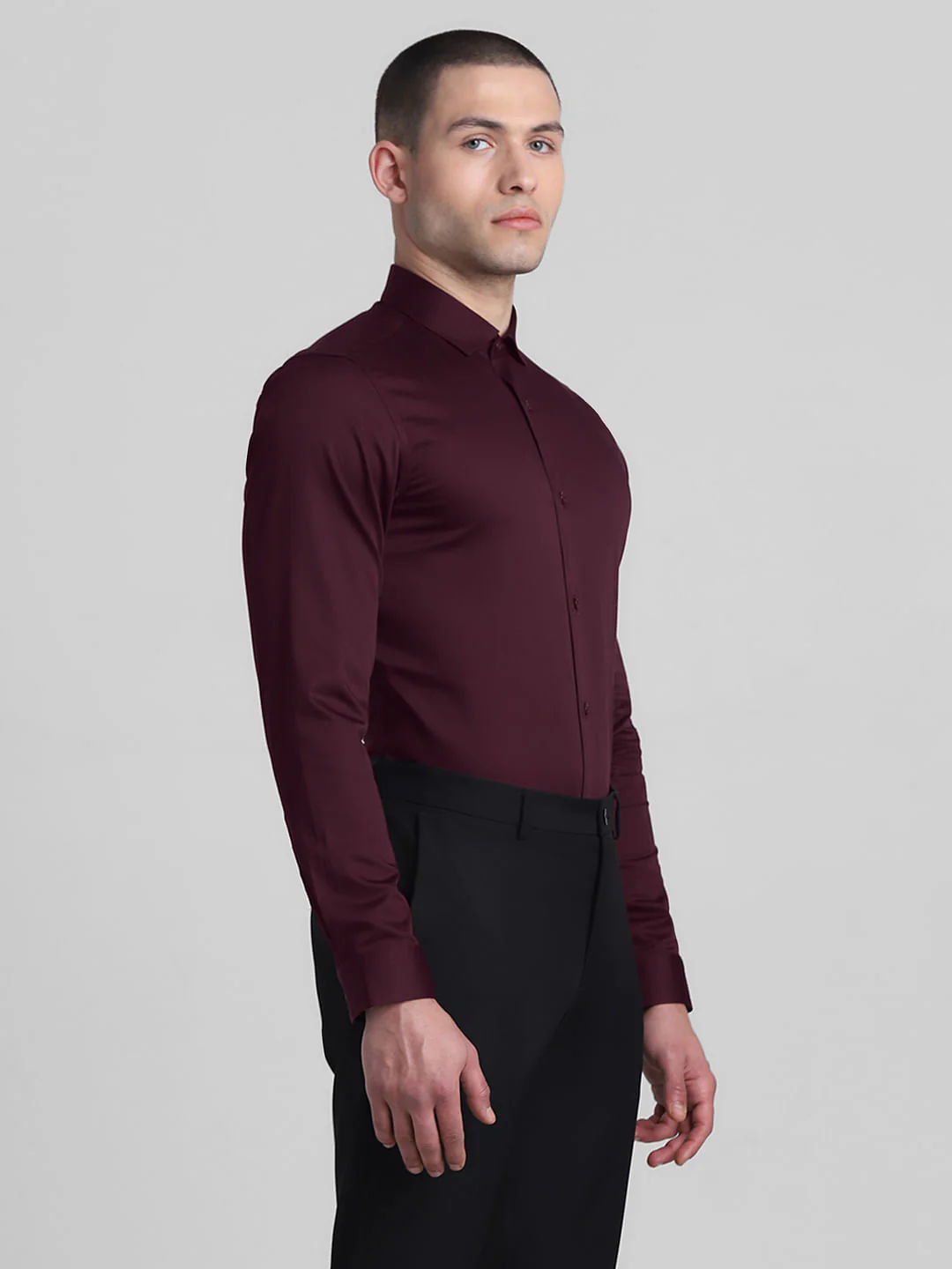 Maroon Full Sleeves Shirt - Image 3