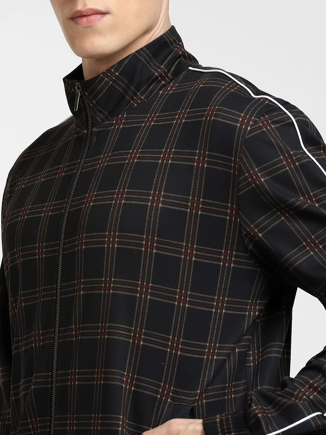 Black Check Co-ord Jacket - Image 5