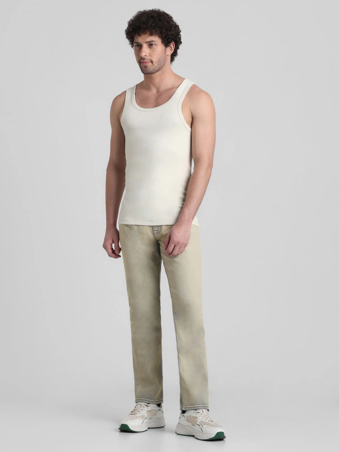 White Crew Neck Fashion Vest - Image 6