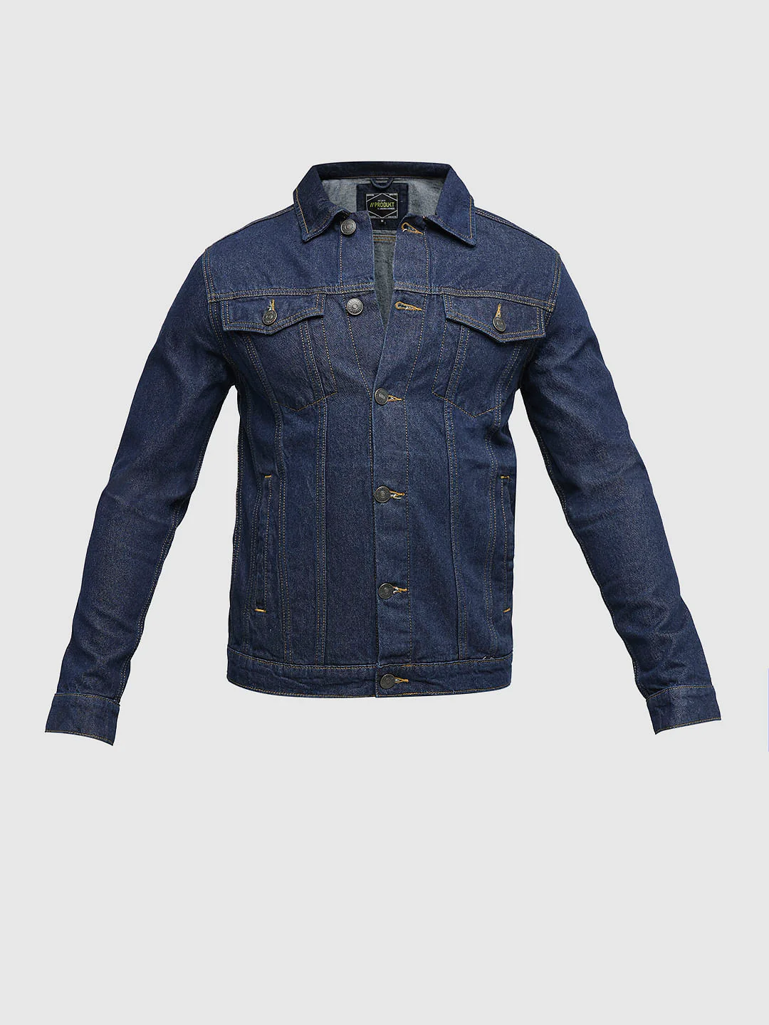 PRODUKT by JACK&JONES Dark Blue Trucker Denim Jacket - Image 7