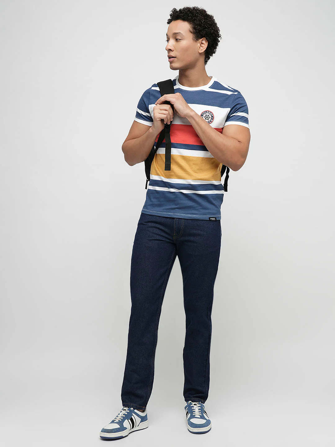 PRODUKT by JACK&JONES Dark Blue Mid Rise Regular Fit Jeans - Image 5