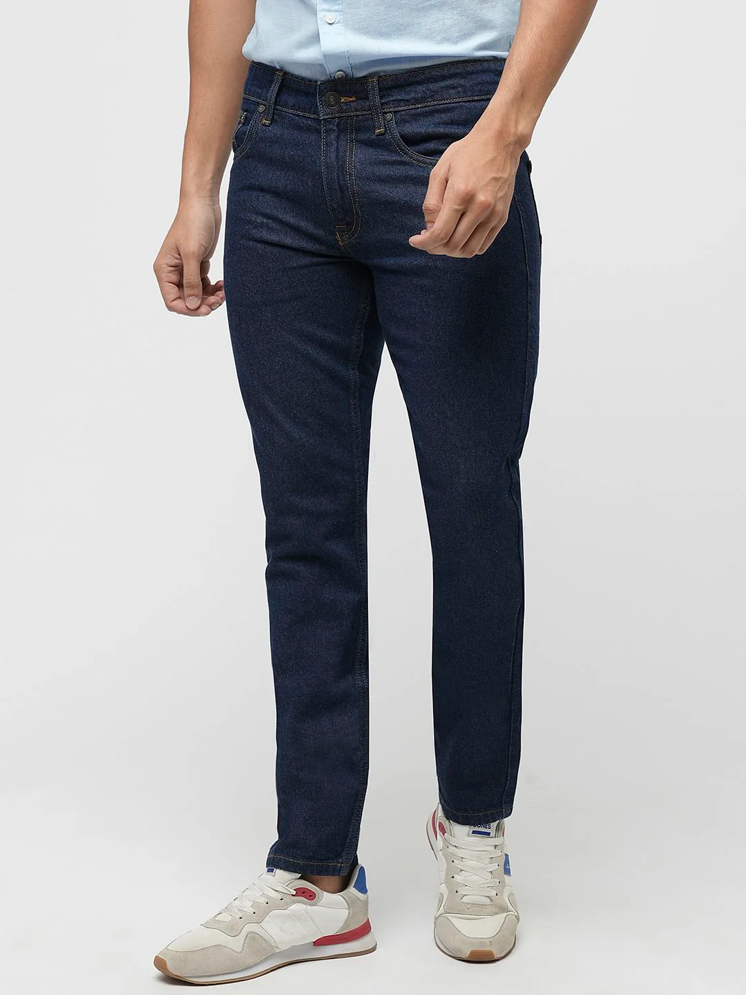 PRODUKT by JACK&JONES Dark Blue Mid Rise Slim Jeans - Image 2