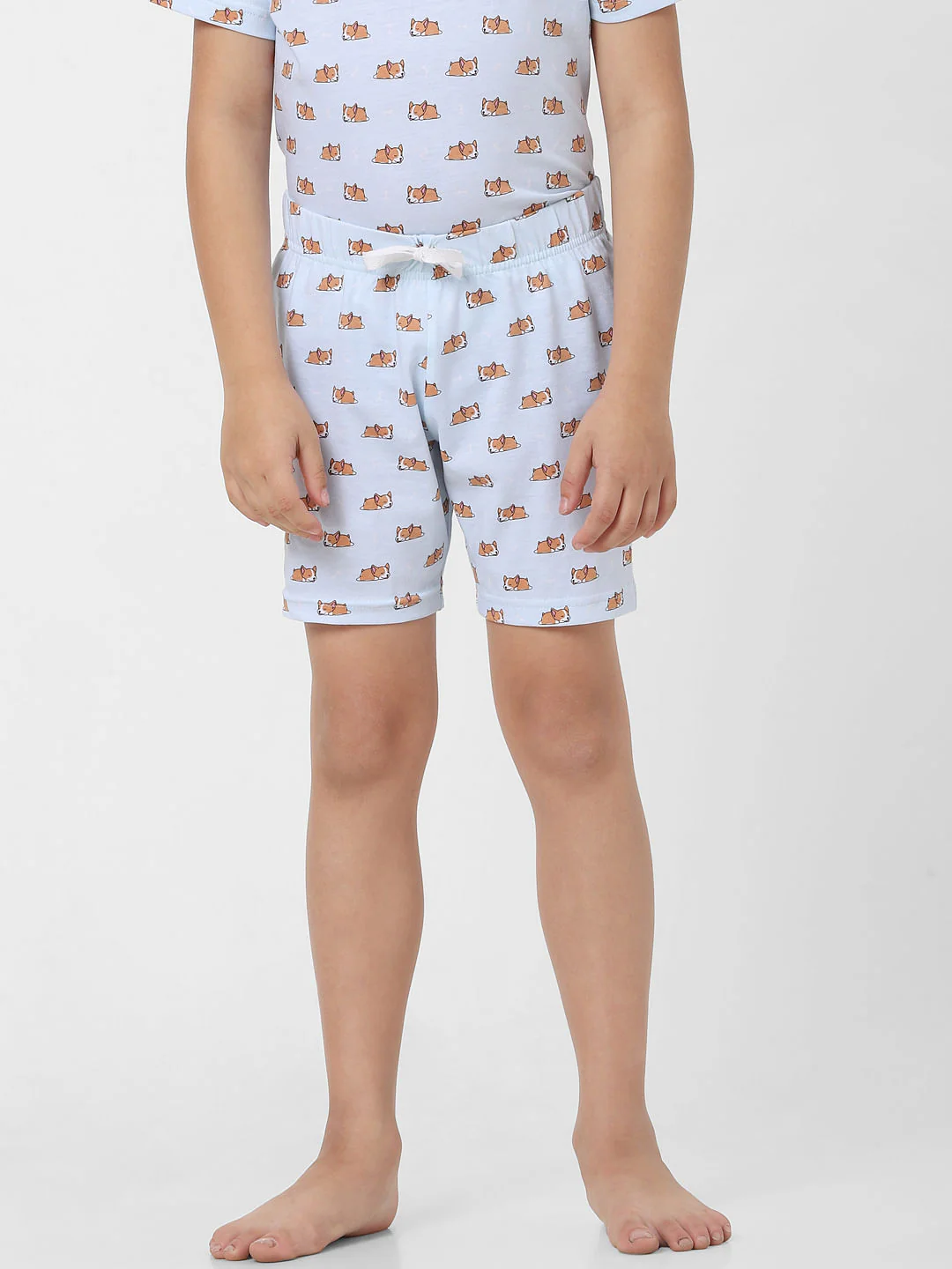 Boys Blue T-shirt & Shorts Sleepwear Set - Image 5