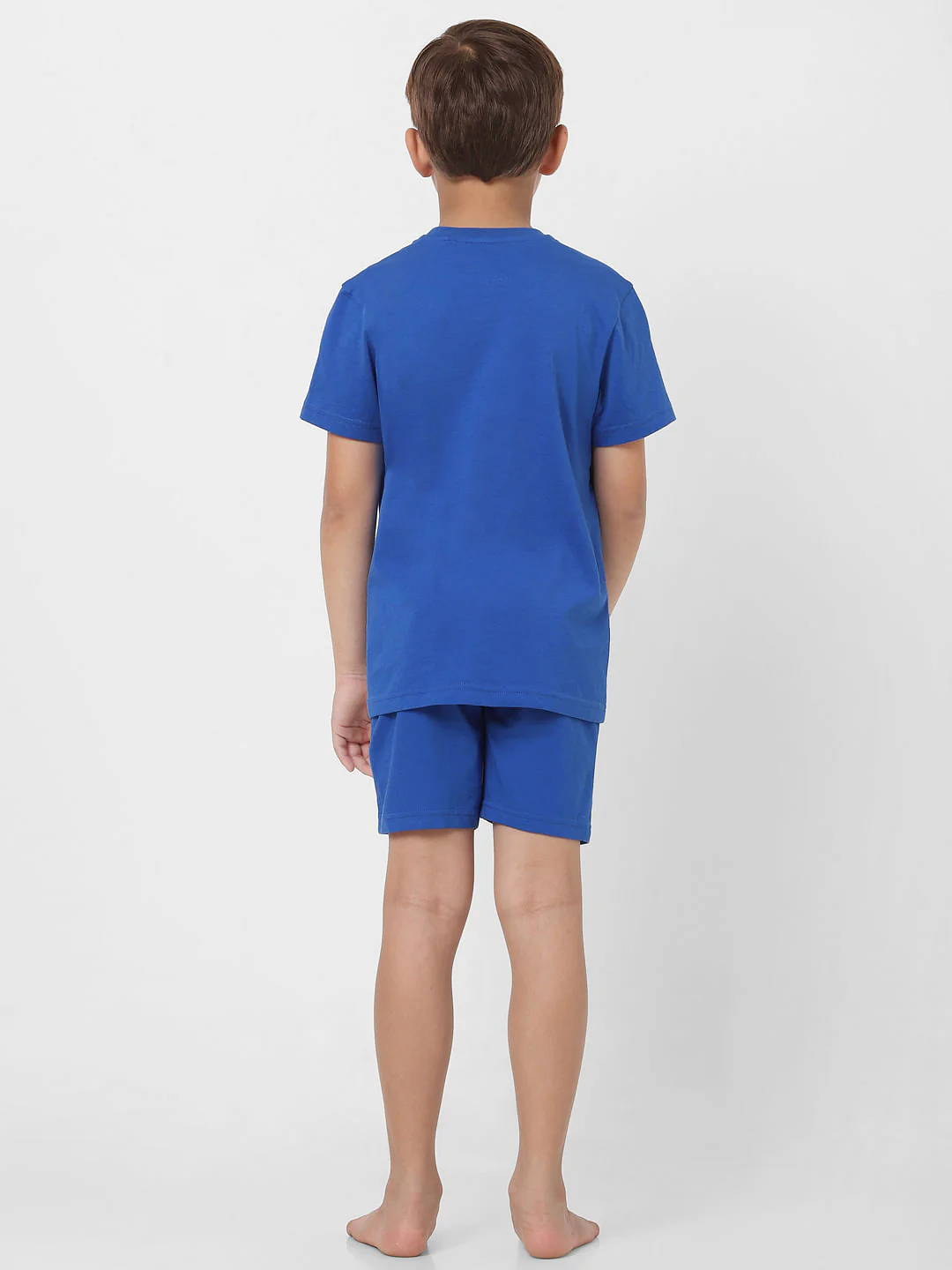 Boys Blue T-shirt & Shorts Sleepwear Set - Image 3