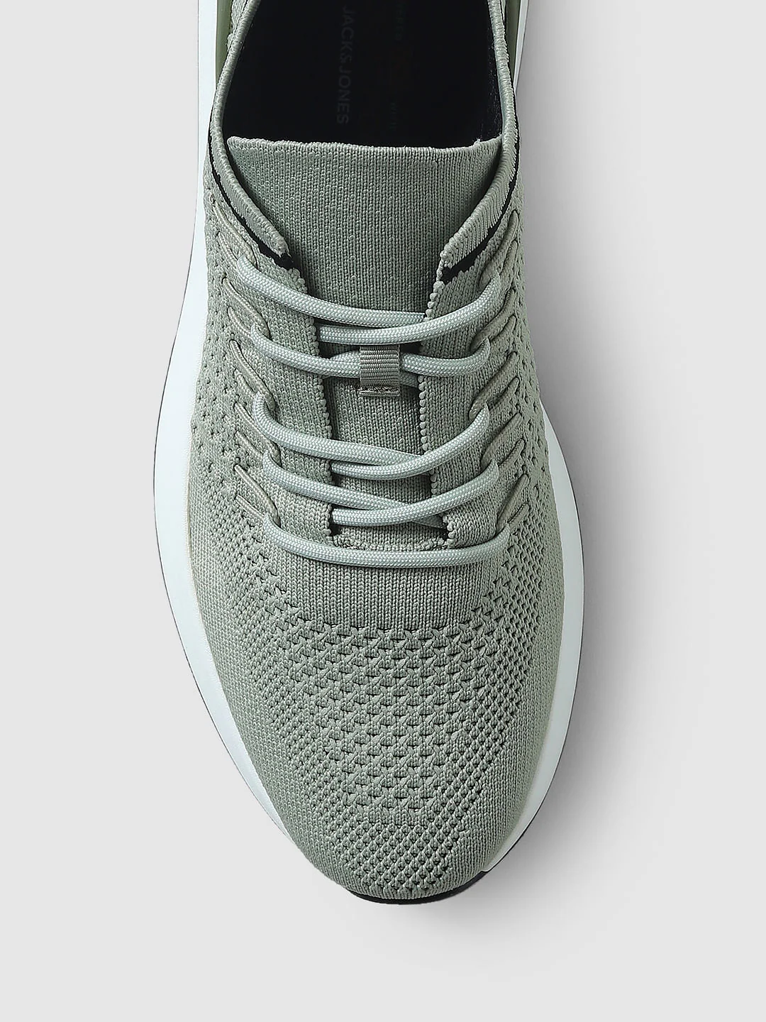 Light Green Textured Mesh Sneakers - Image 7